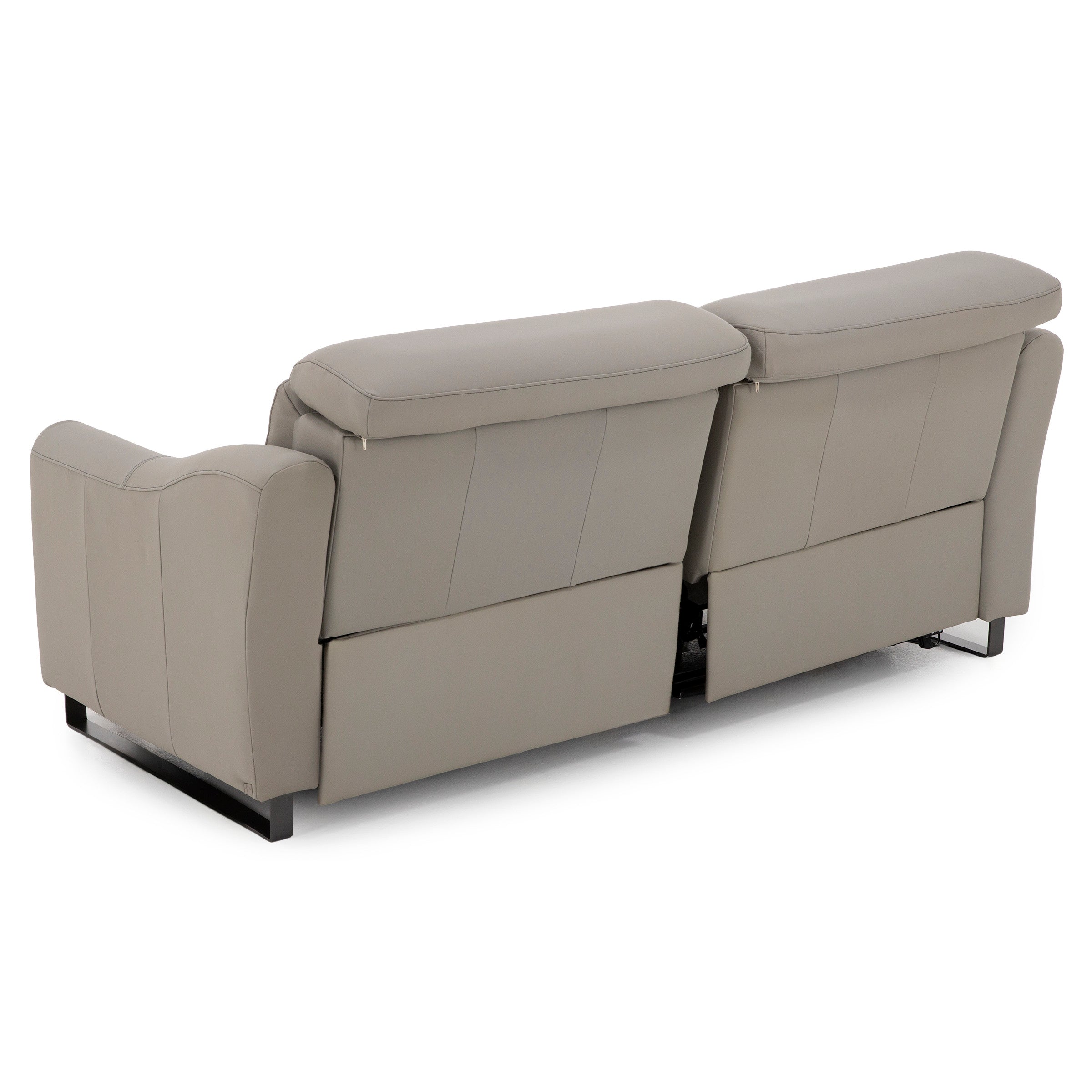 Reed 2-Pc. Leather Wide Power Headrest Wall Saver Reclining Sofa