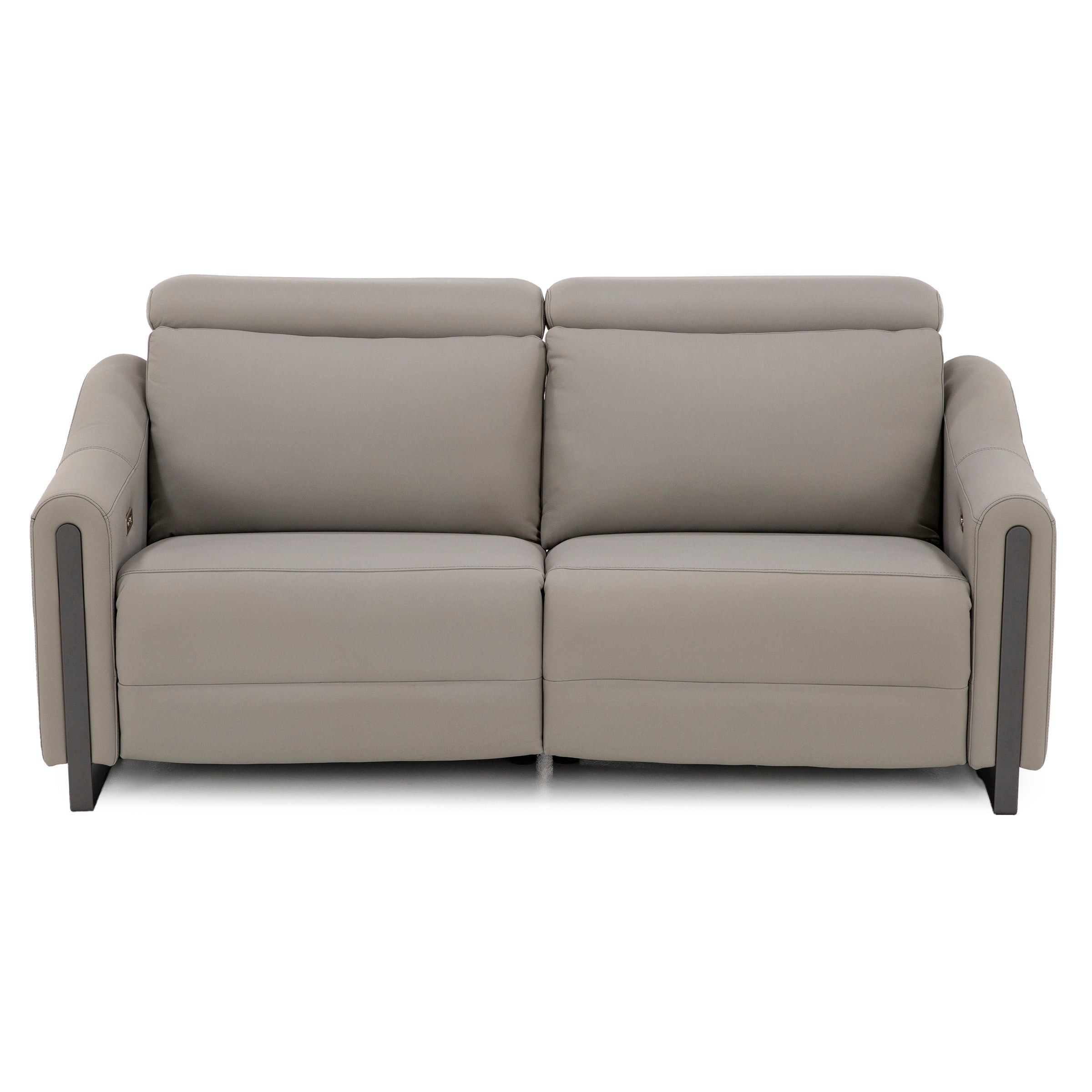 Reed 2-Pc. Leather Wide Power Headrest Wall Saver Reclining Sofa