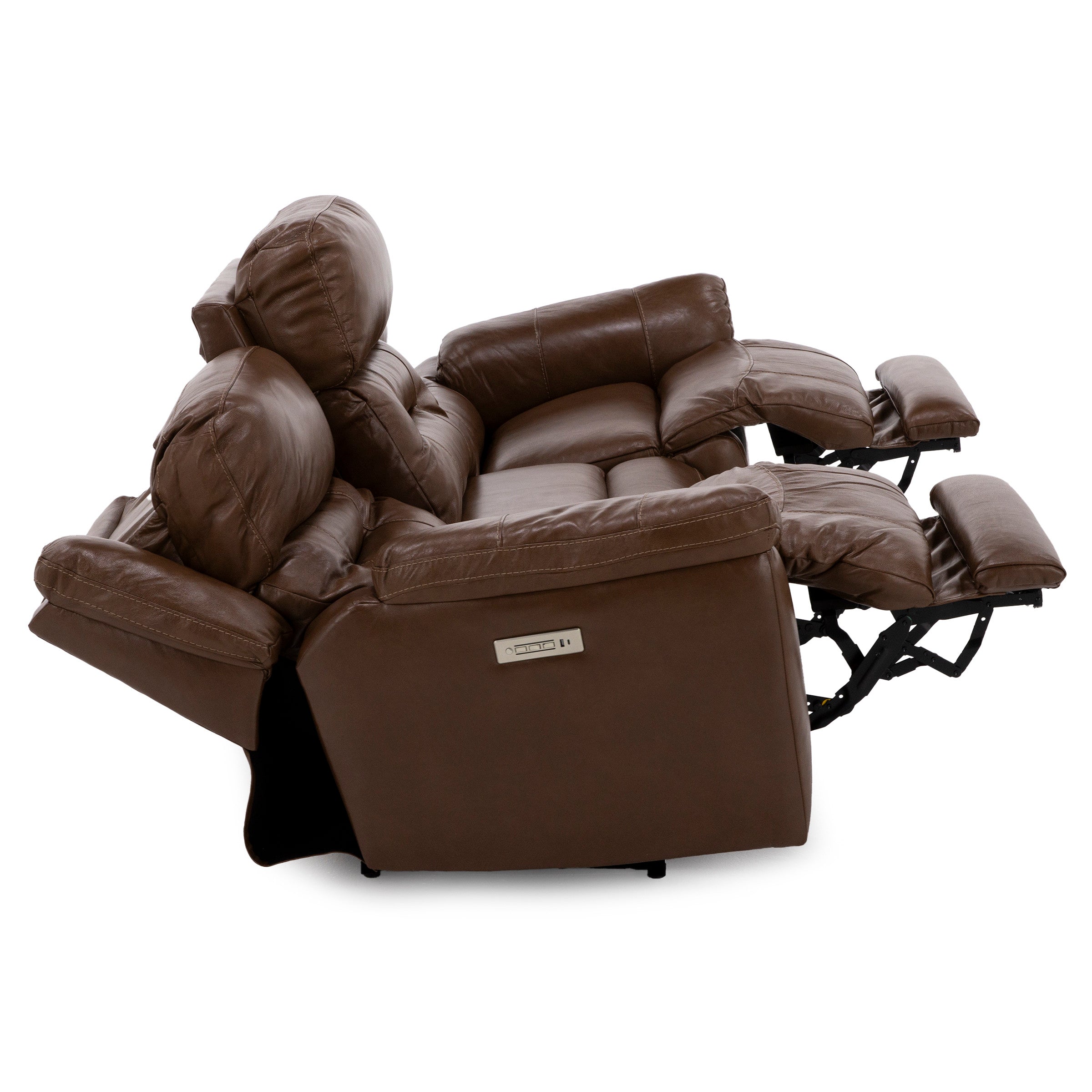 Tyson Leather Fully Loaded Zero Gravity Reclining Sofa