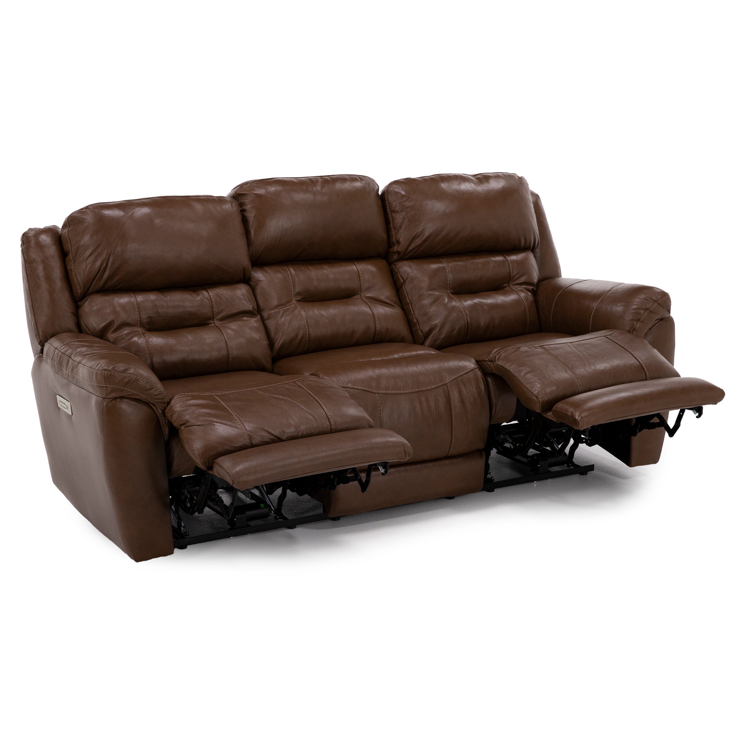 Tyson Leather Fully Loaded Zero Gravity Reclining Sofa