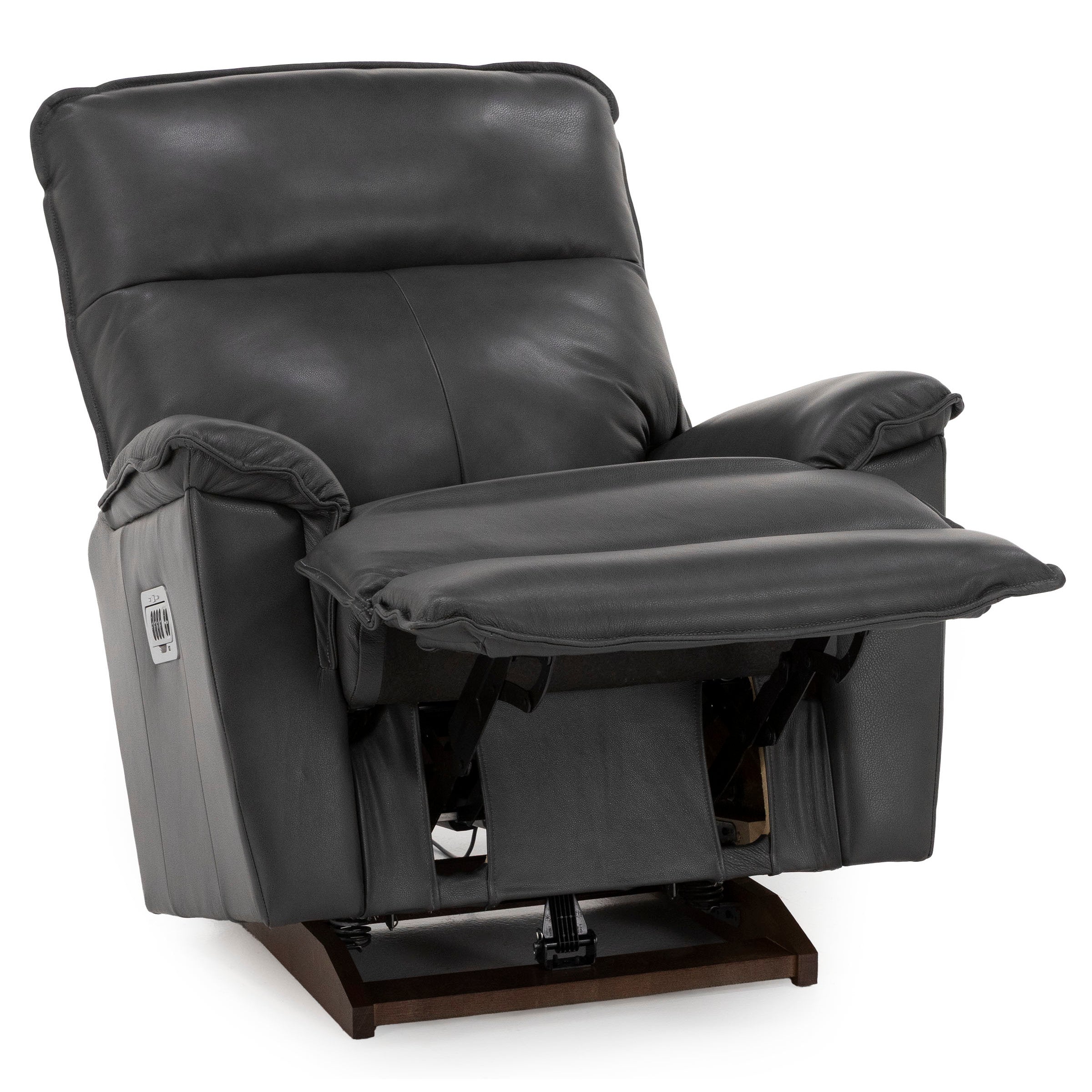 Jay Leather Fully Loaded Rocker Recliner With Wireless Remote