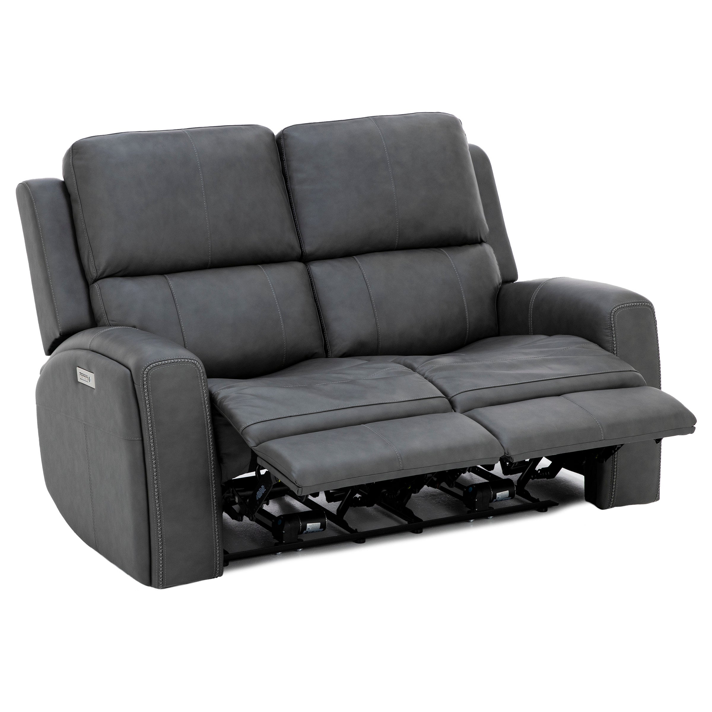Flexsteel Landon Leather Zero Gravity Fully Loaded Reclining Loveseat