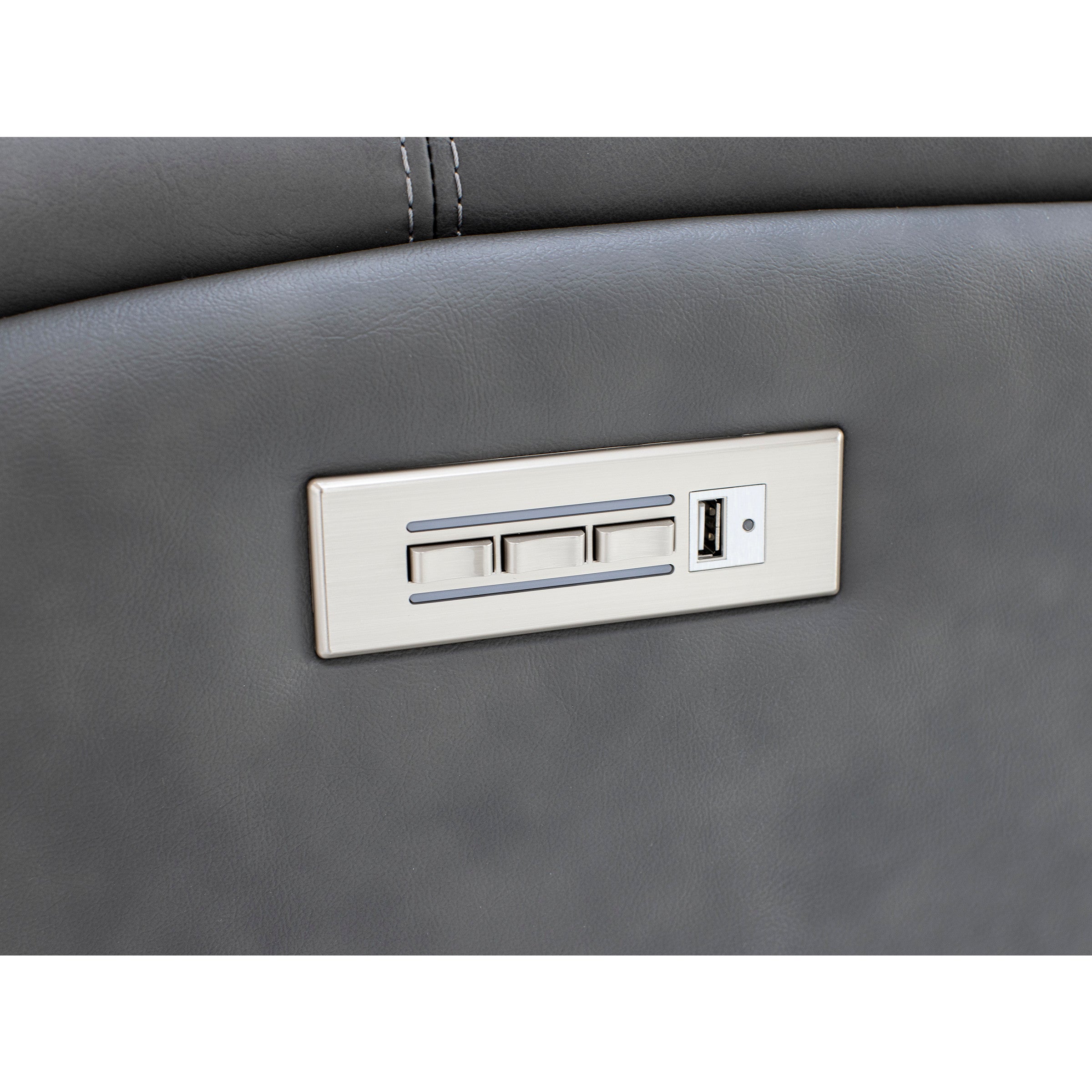 Flexsteel Landon Leather Zero Gravity Fully Loaded Reclining Loveseat