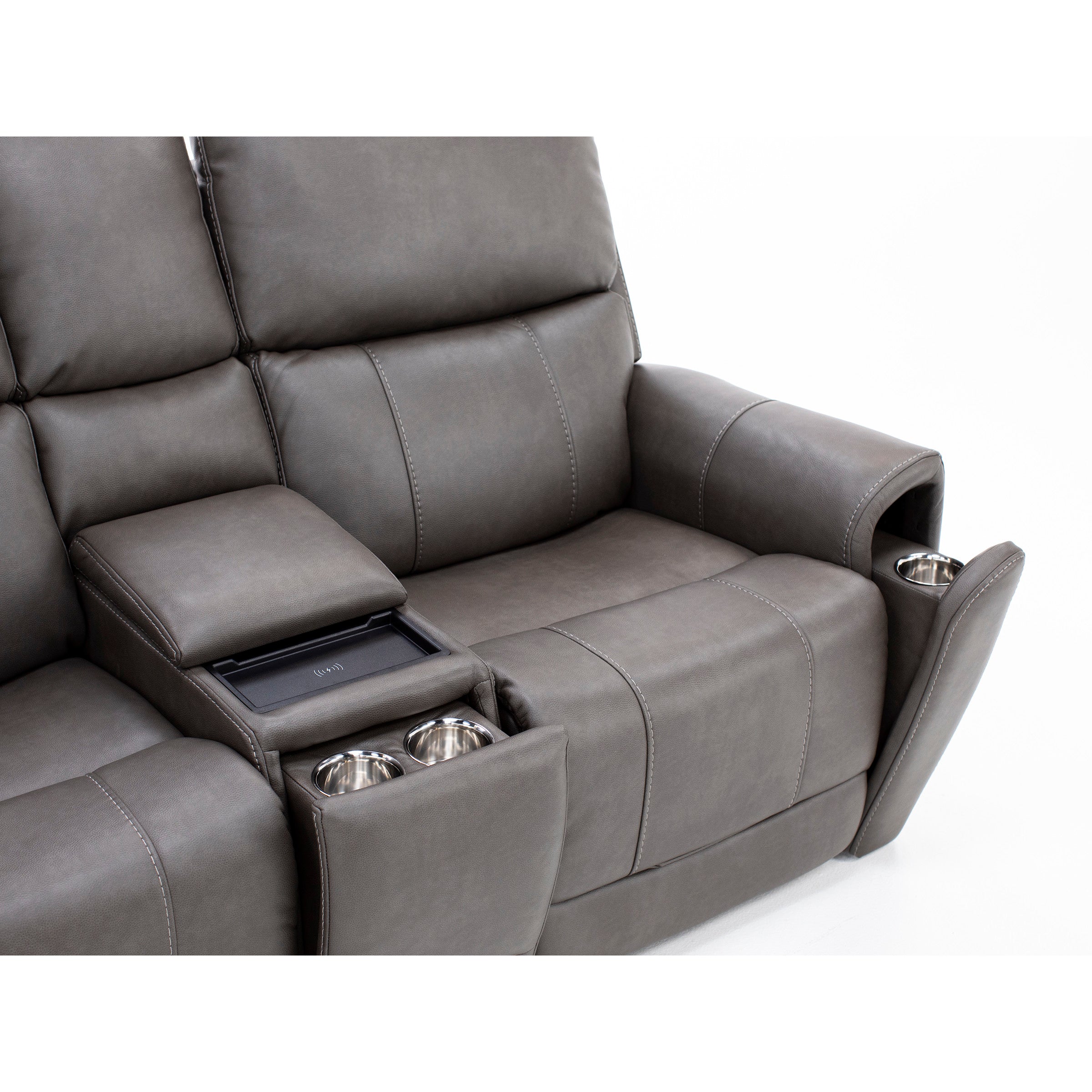 Capriccio Fully Loaded Reclining Console Loveseat