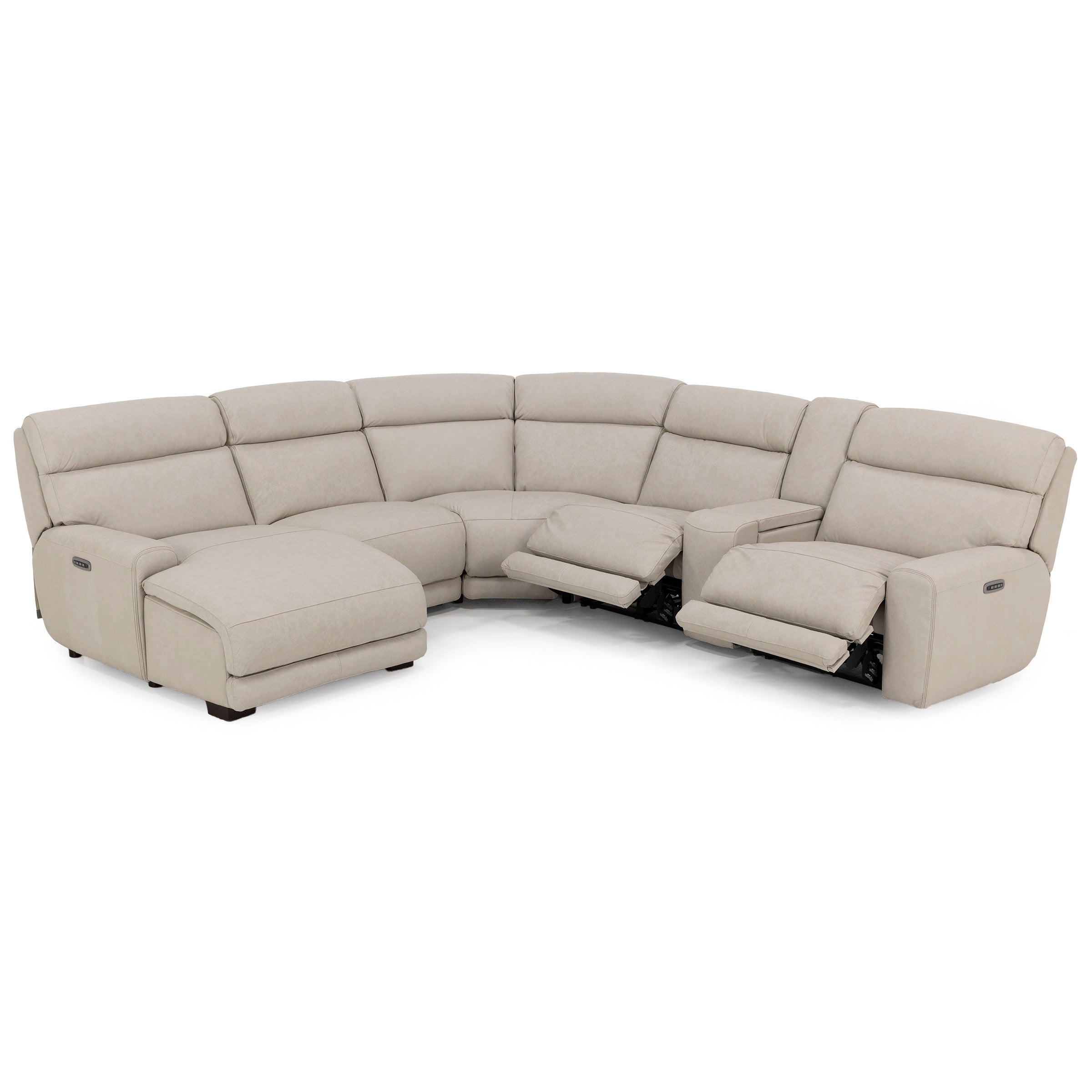 Morrow 6-Pc. Leather Fully Loaded Zero Gravity Reclining Modular