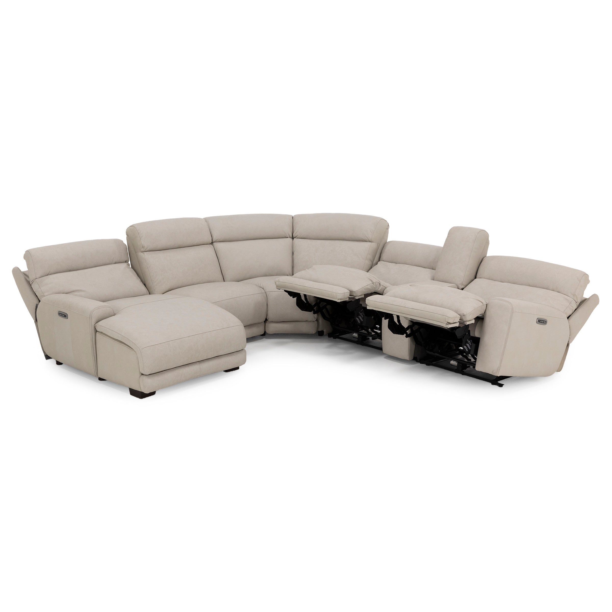 Morrow 6-Pc. Leather Fully Loaded Zero Gravity Reclining Modular