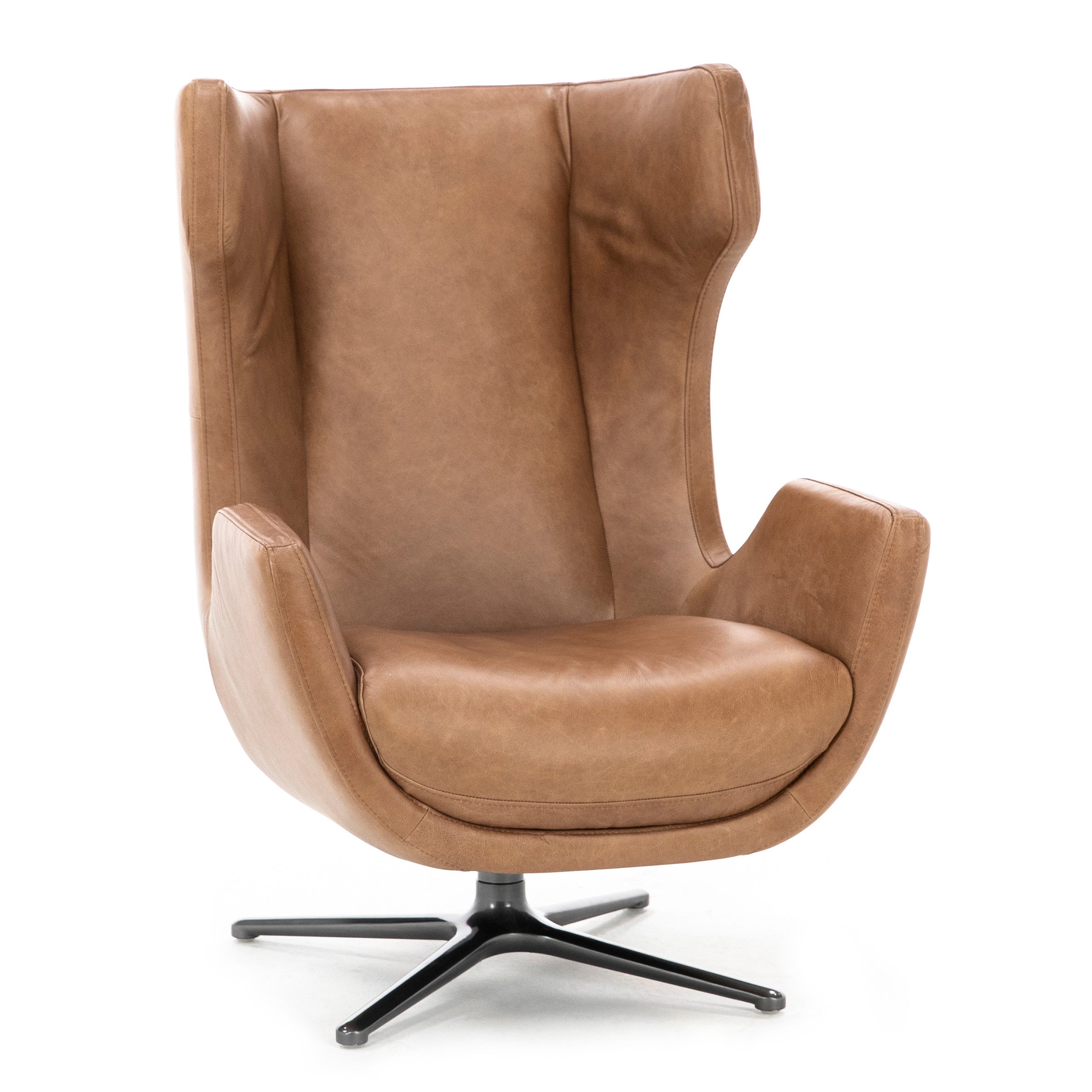 Stark Leather Swivel Chair