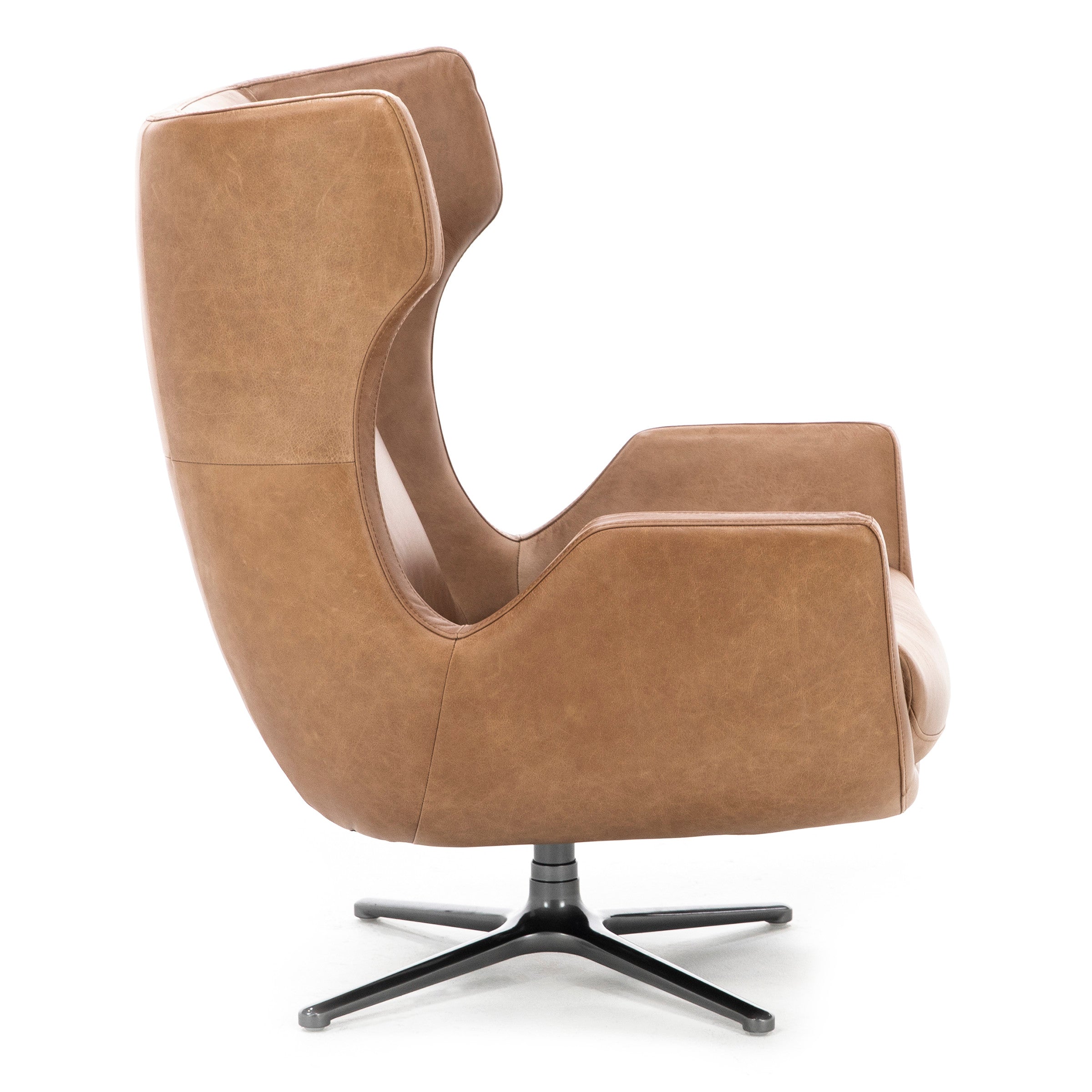 Stark Leather Swivel Chair