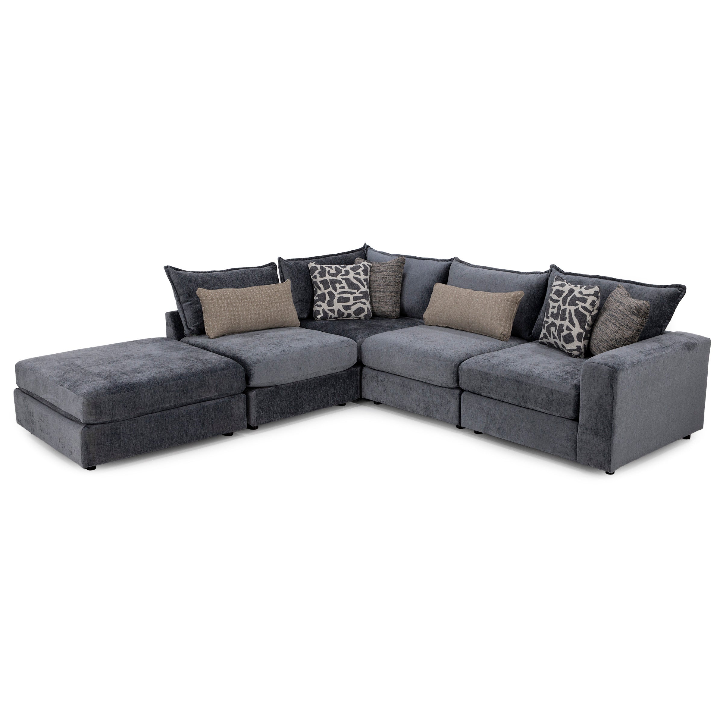 Elsa 4-Pc. Modular With Ottoman