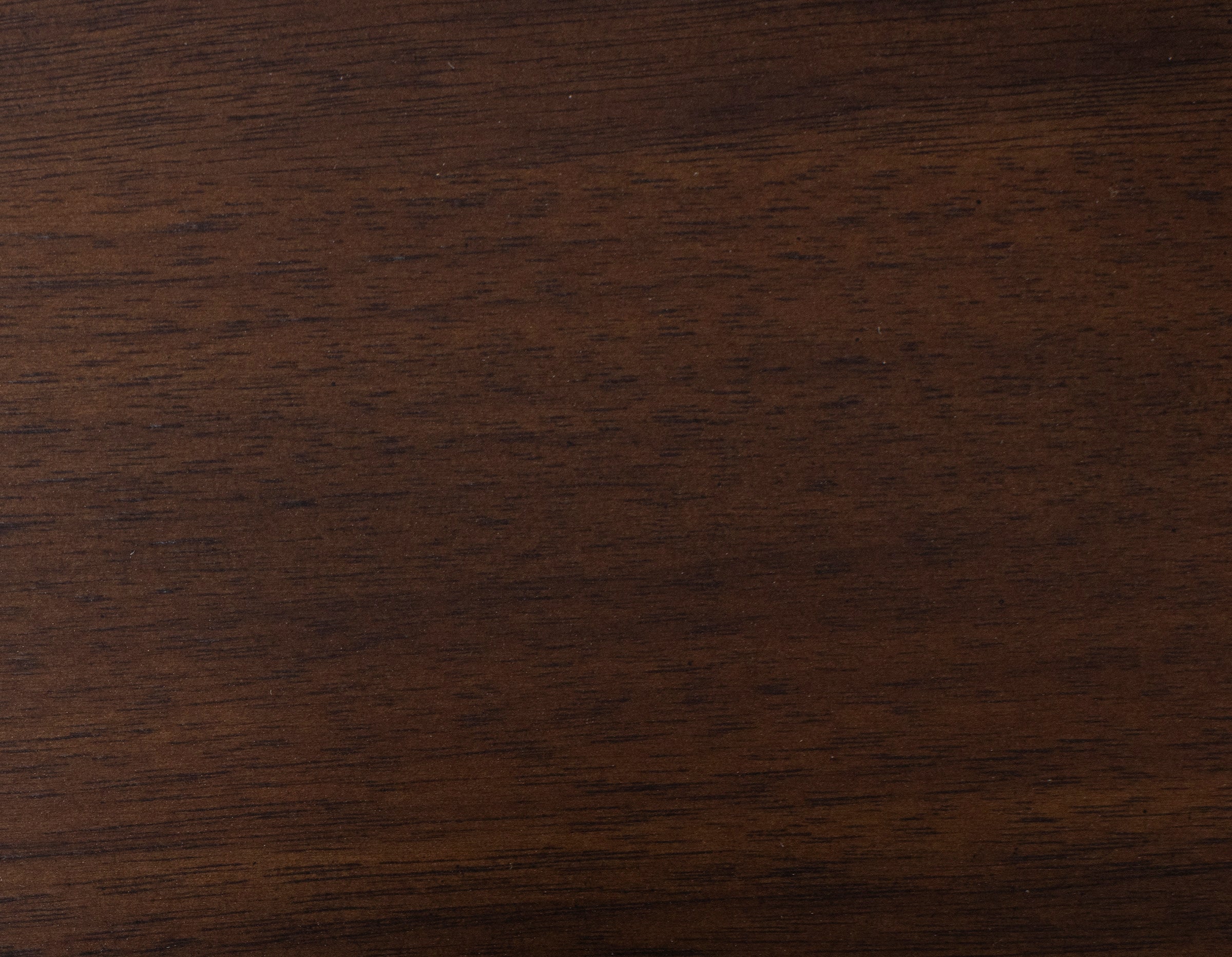 Dark brown wood grain texture, shown for finish or material sample.
