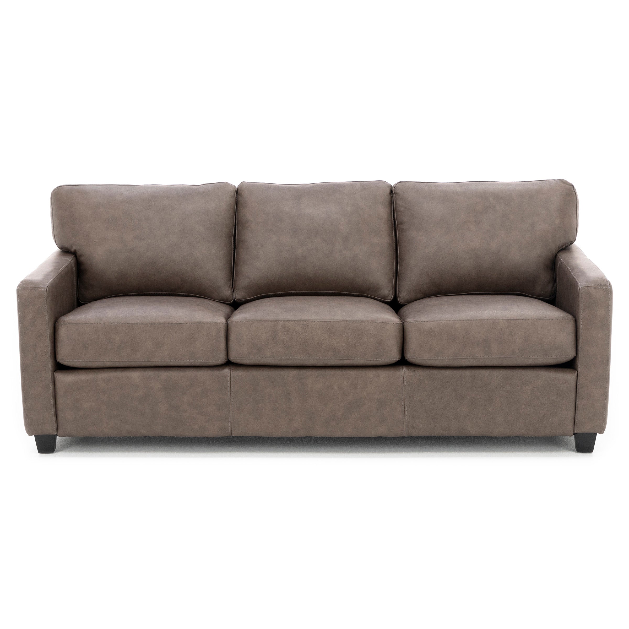 Sacramento Leather Medium Track Arm Sofa
