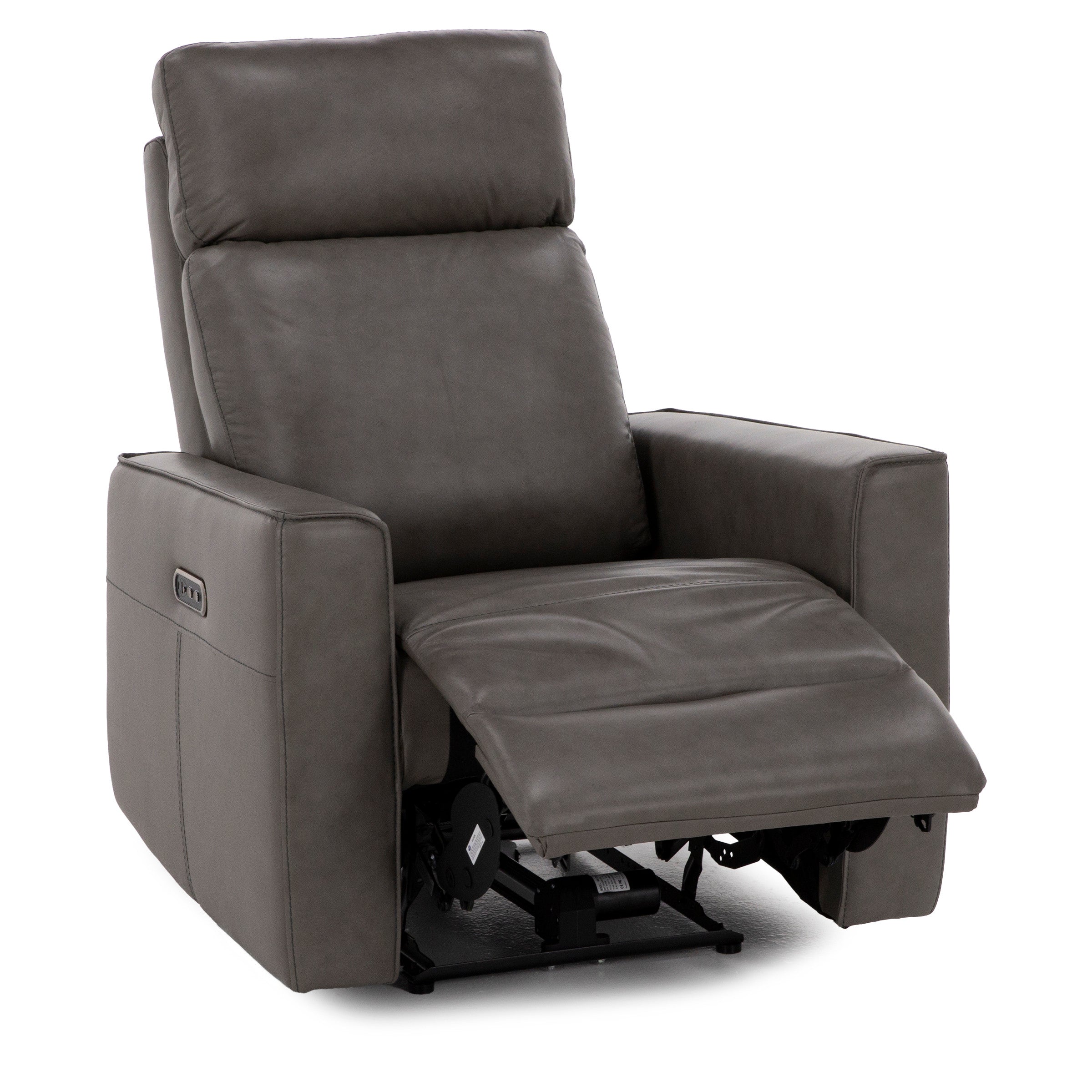 Flipper Leather Power Headrest Recliner