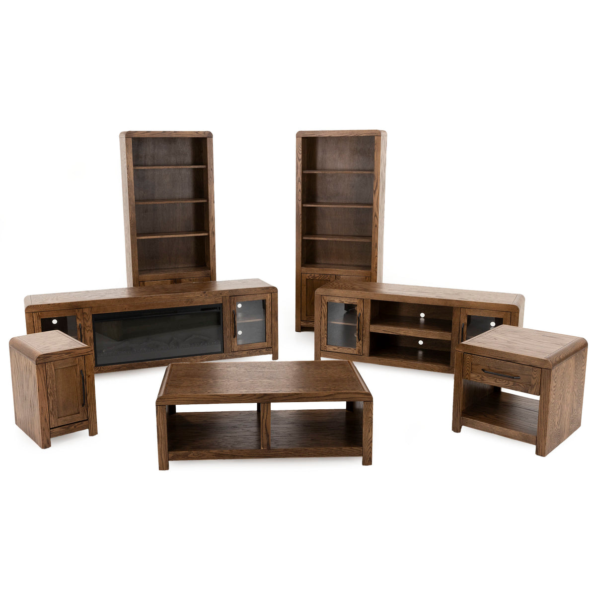Haven Bourbon 78" Bookcase