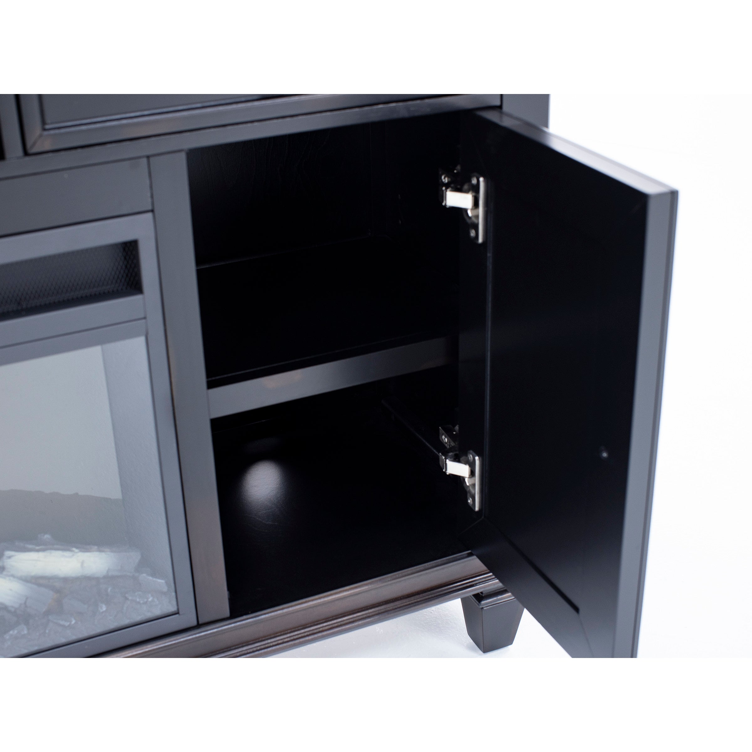 Black Estate 76" Fireplace