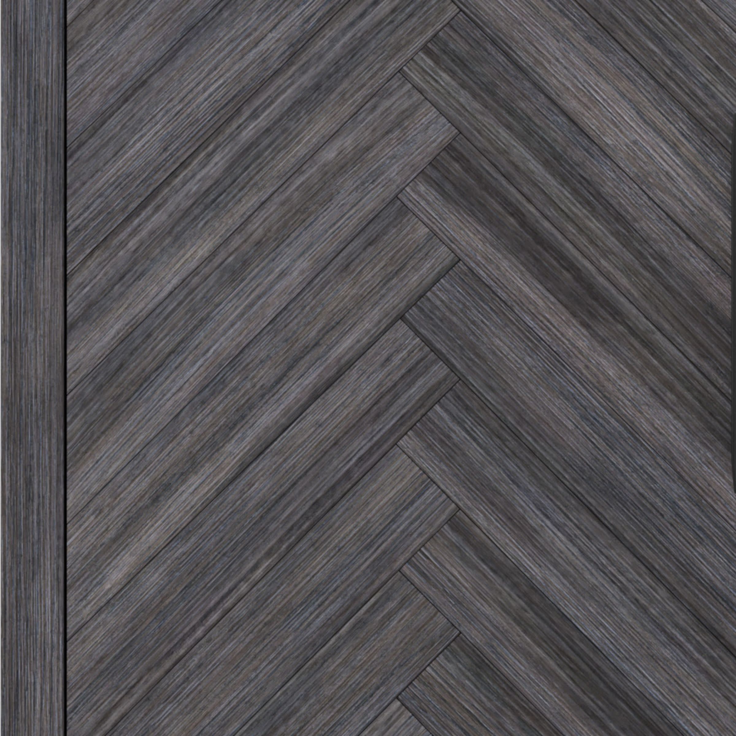 Charcoal Chevron 67" Fireplace
