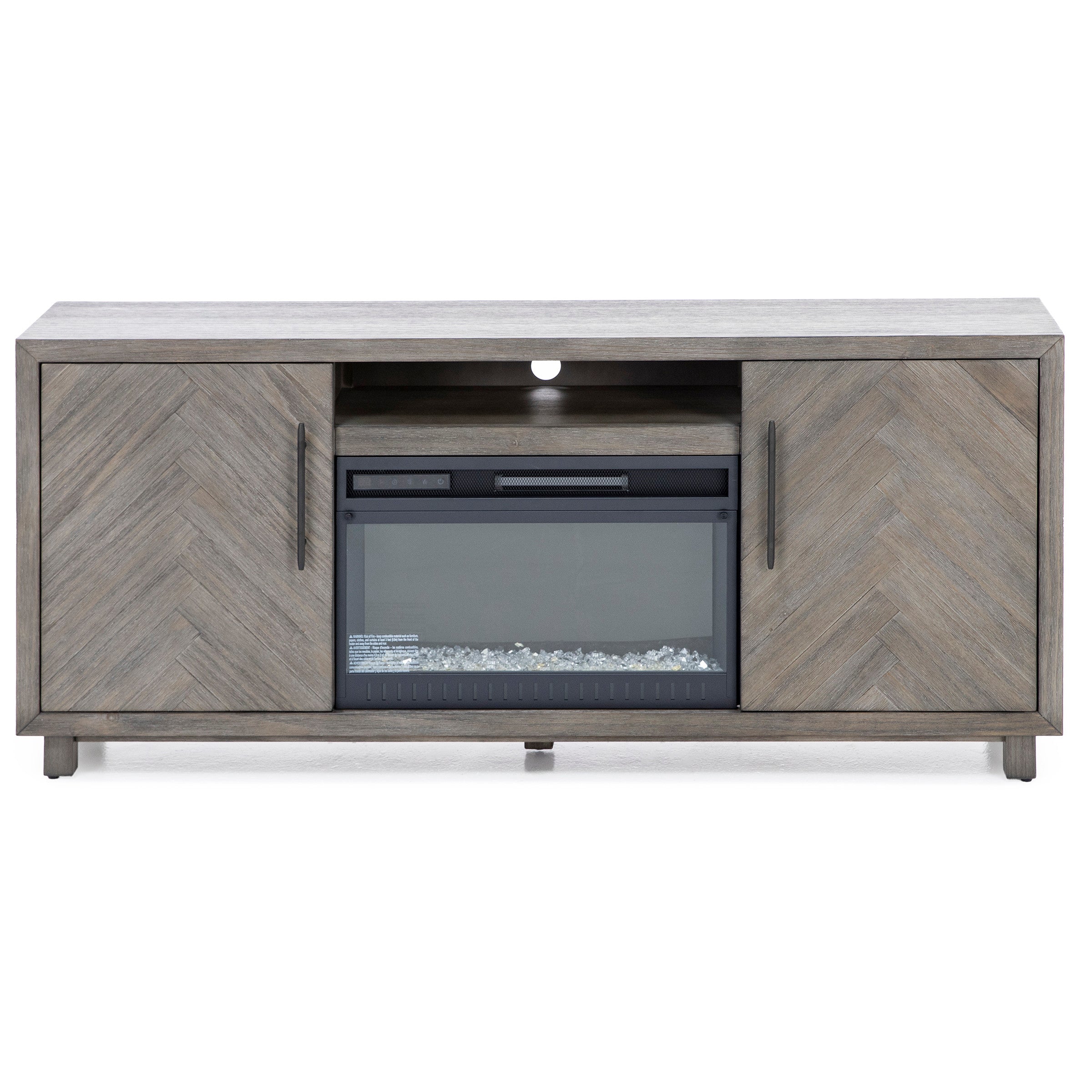 Chevron 67" Fireplace