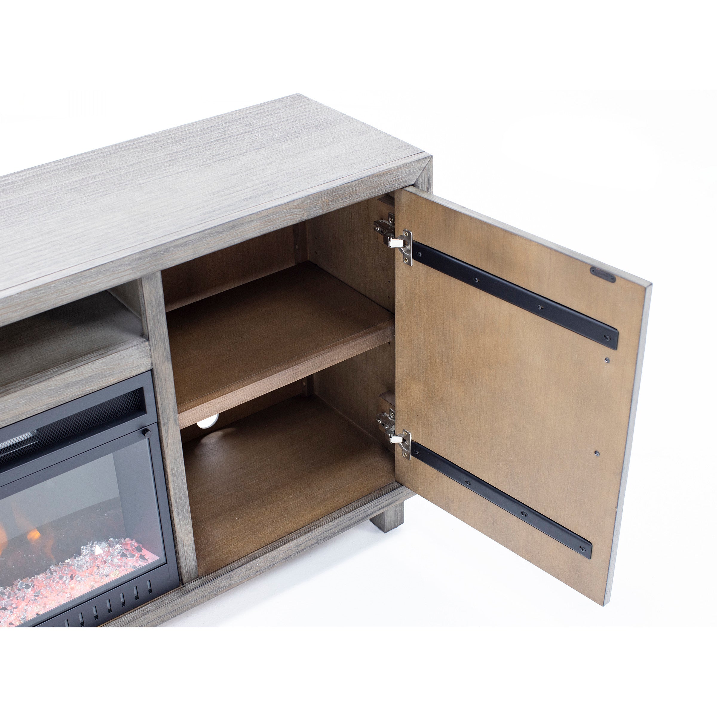 Chevron 67" Fireplace