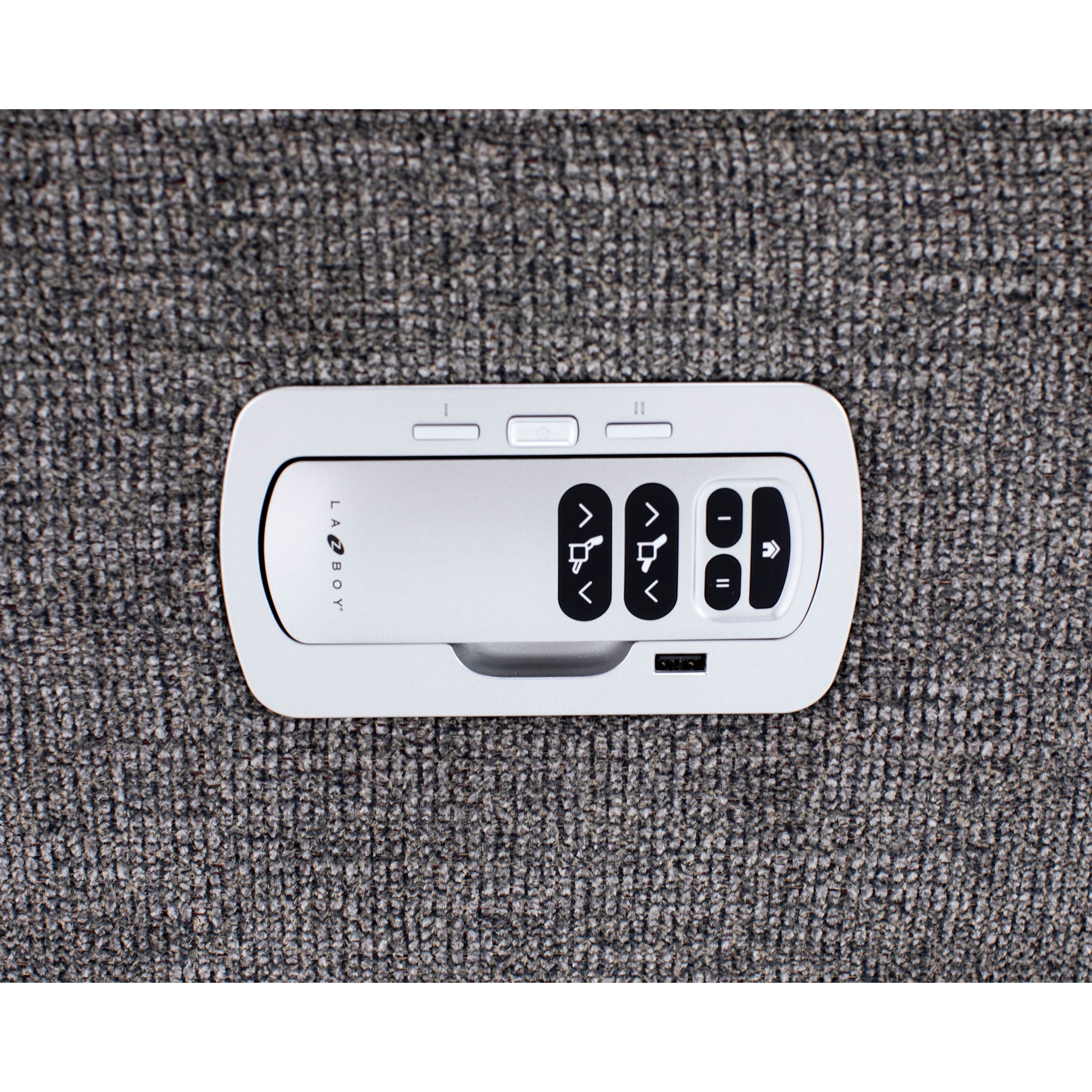 Jay Power Headrest Reclining Console Loveseat With Dual Wireless Remotes