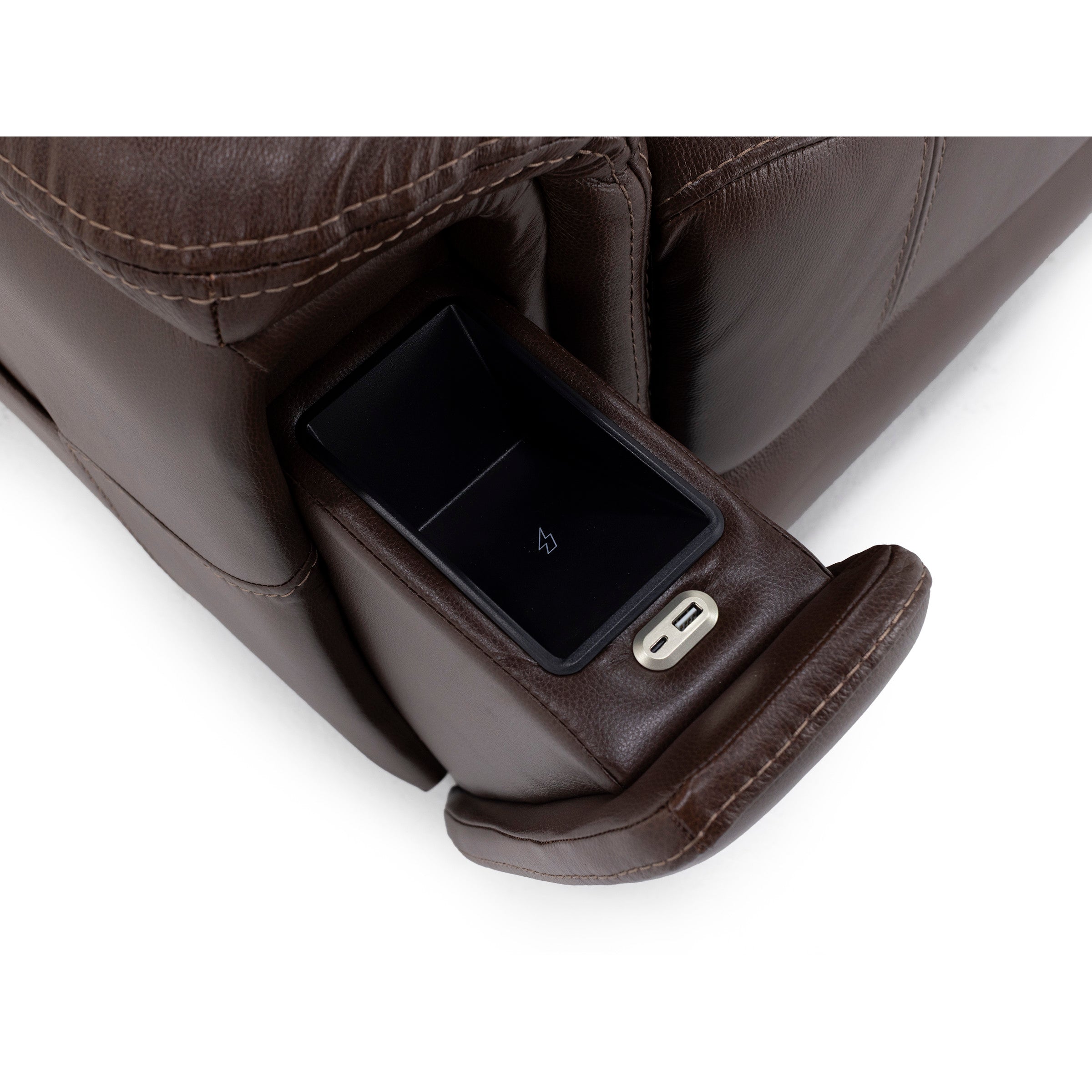 Quinn Leather Fully Loaded Lift Chair With Heat And Hidden Cupholders (FDA Class II Medical Device)