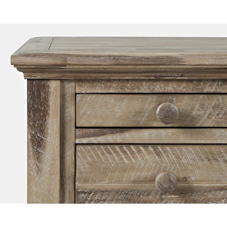 Rustic Shores Grey Wash Power Desk