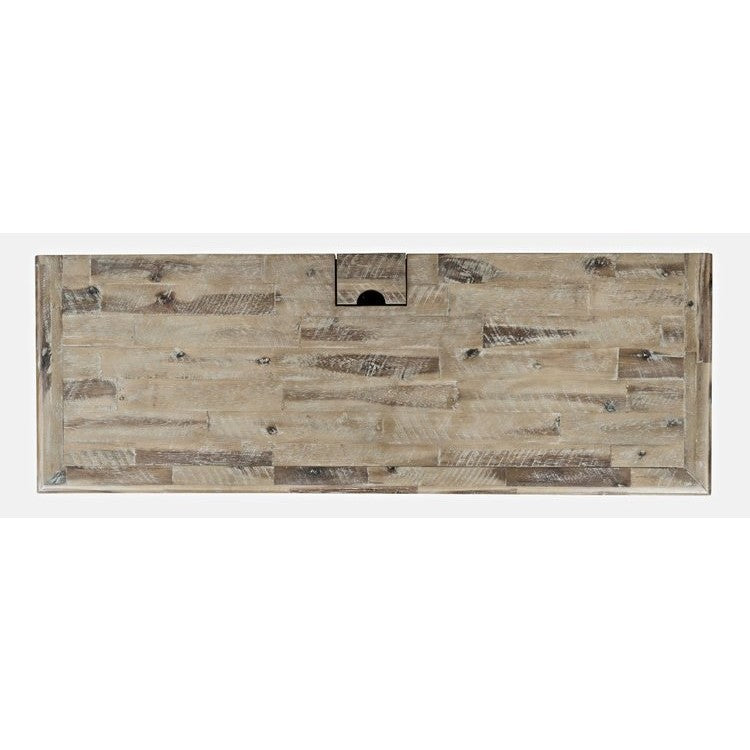 Rustic Shores Grey Wash Power Desk