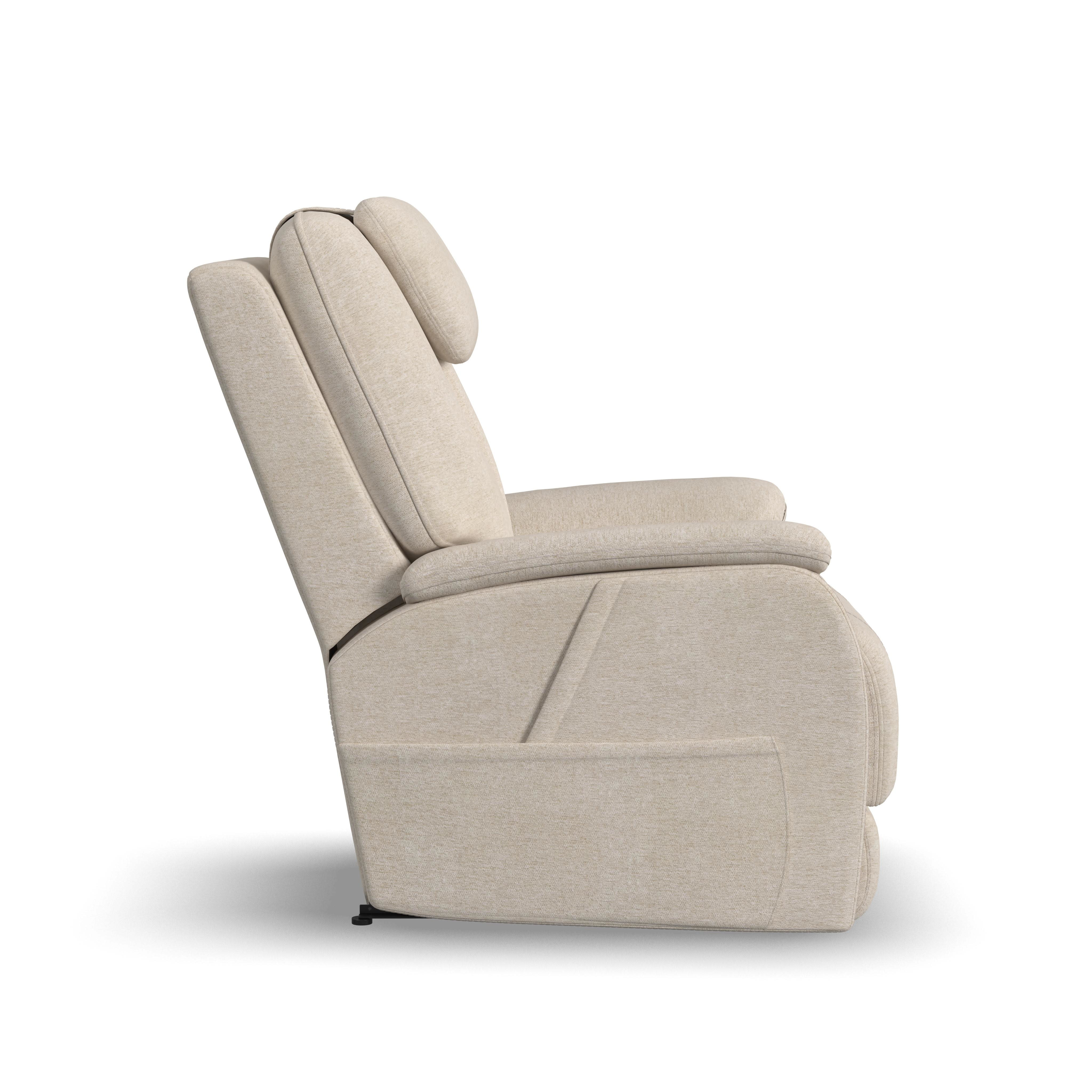 Flexsteel Zecliner Model 3 Fully Loaded Rocker Recliner With Heat And Massage