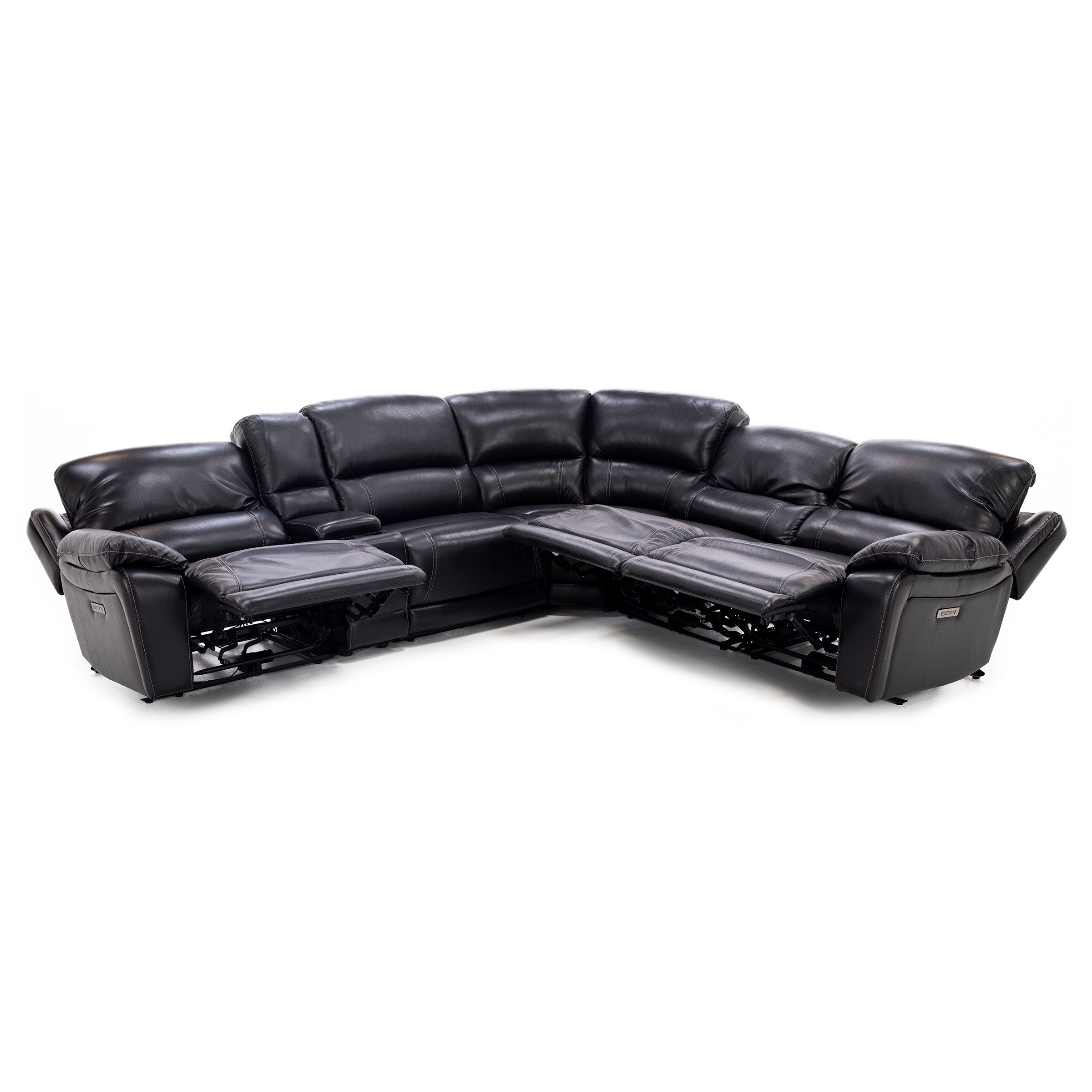 Laredo IV 6-Pc. Leather Power Headrest Reclining Modular