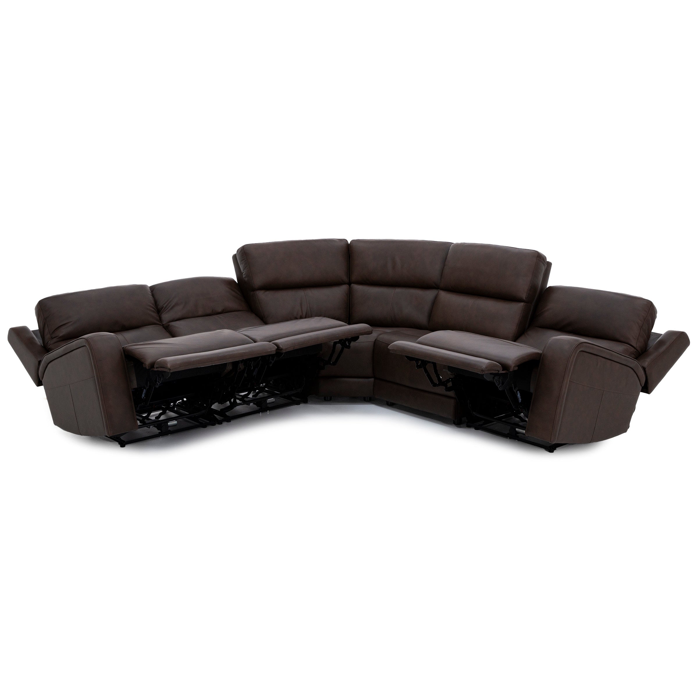 Flexsteel Harbor 5-Pc. Fully Loaded Reclining Modular With Heat and Massage