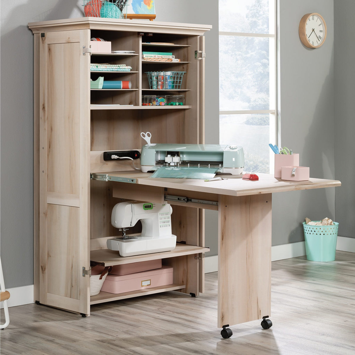 Pacific Maple Craft & Sewing Armoire