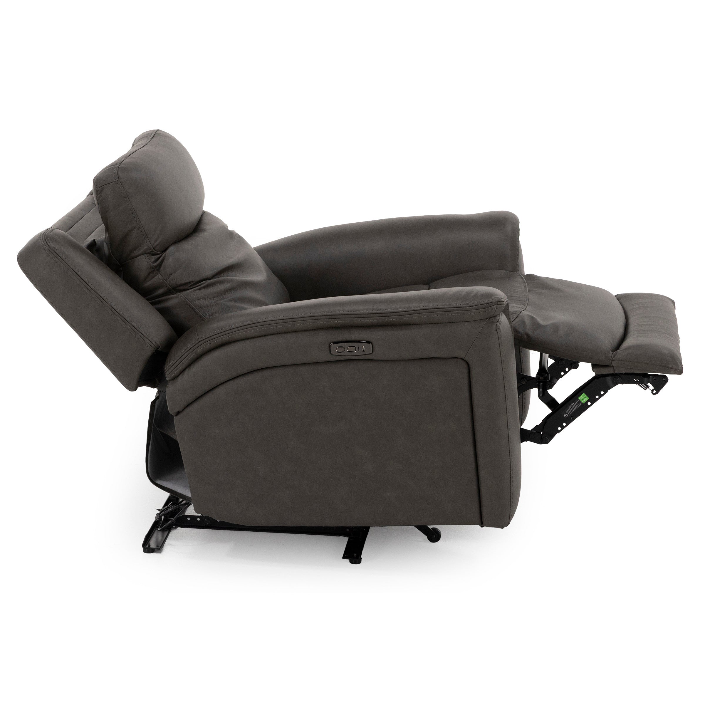 Drew & Jonathan Home Davidson Leather Power Headrest Wall Saver Recliner