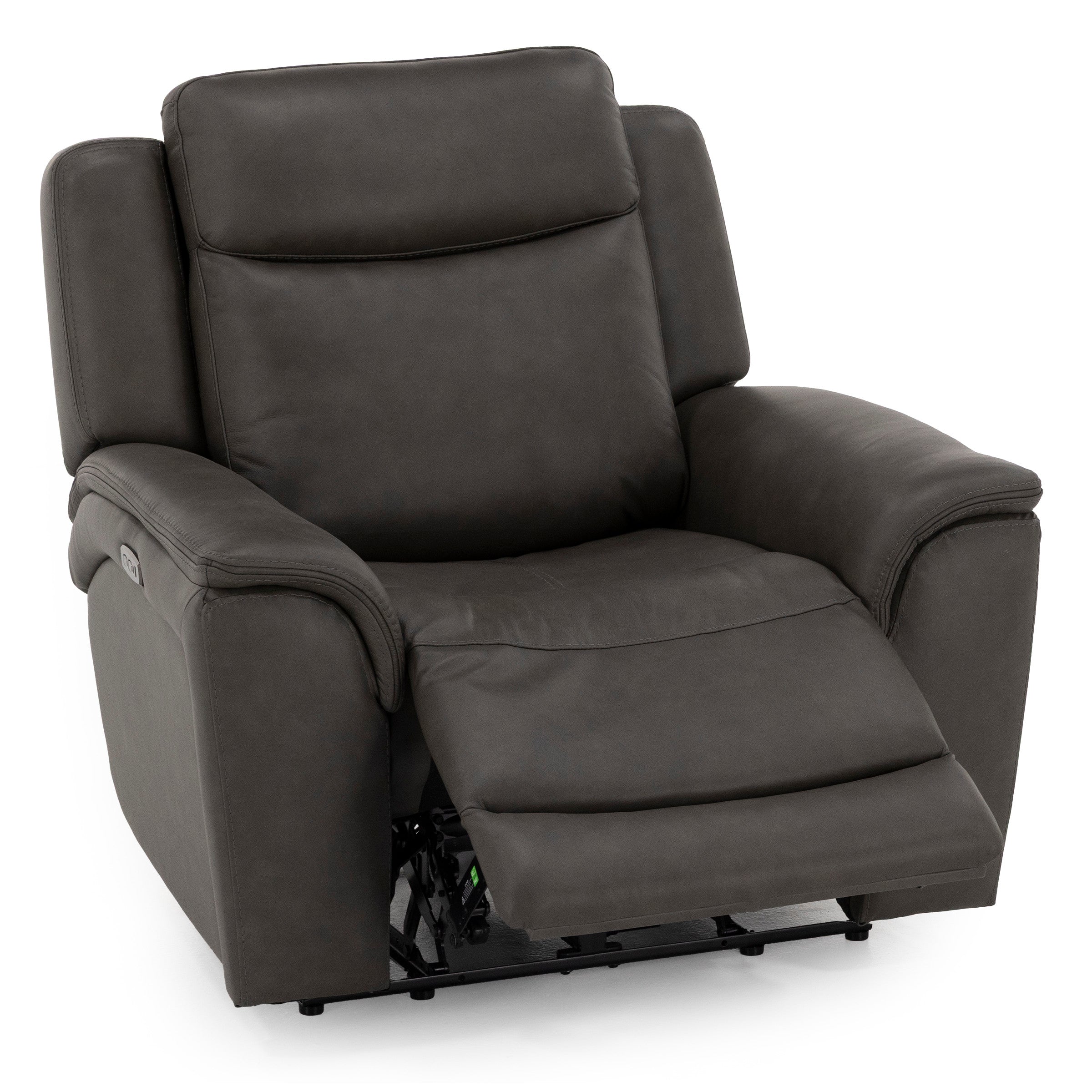 Drew & Jonathan Home Davidson Leather Power Headrest Wall Saver Recliner