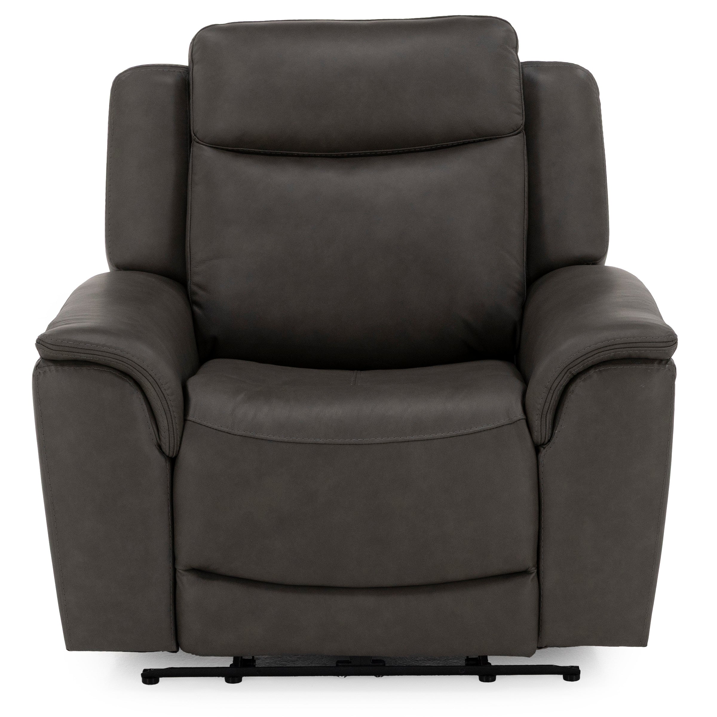 Drew & Jonathan Home Davidson Leather Power Headrest Wall Saver Recliner