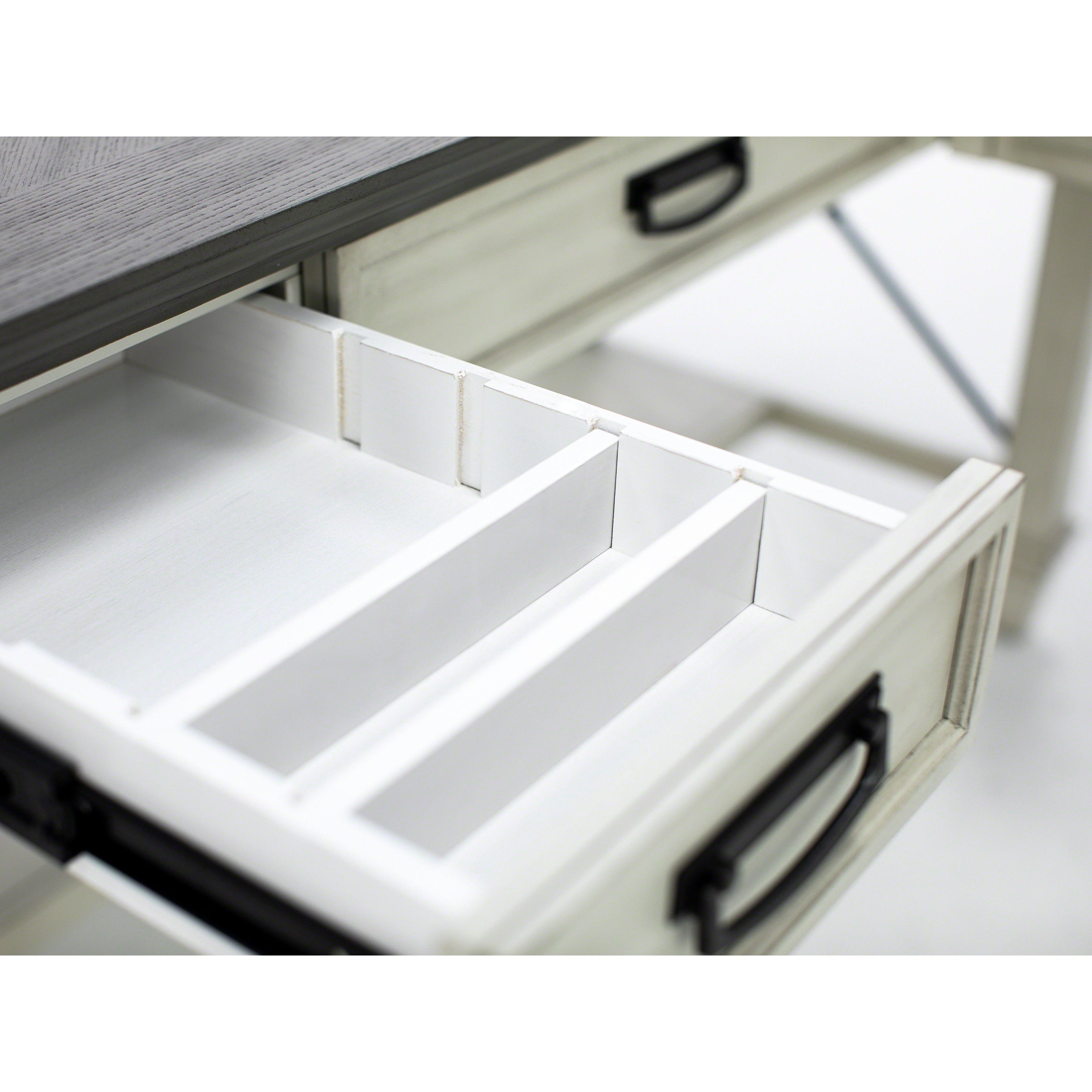 White Estate Writing L-Desk