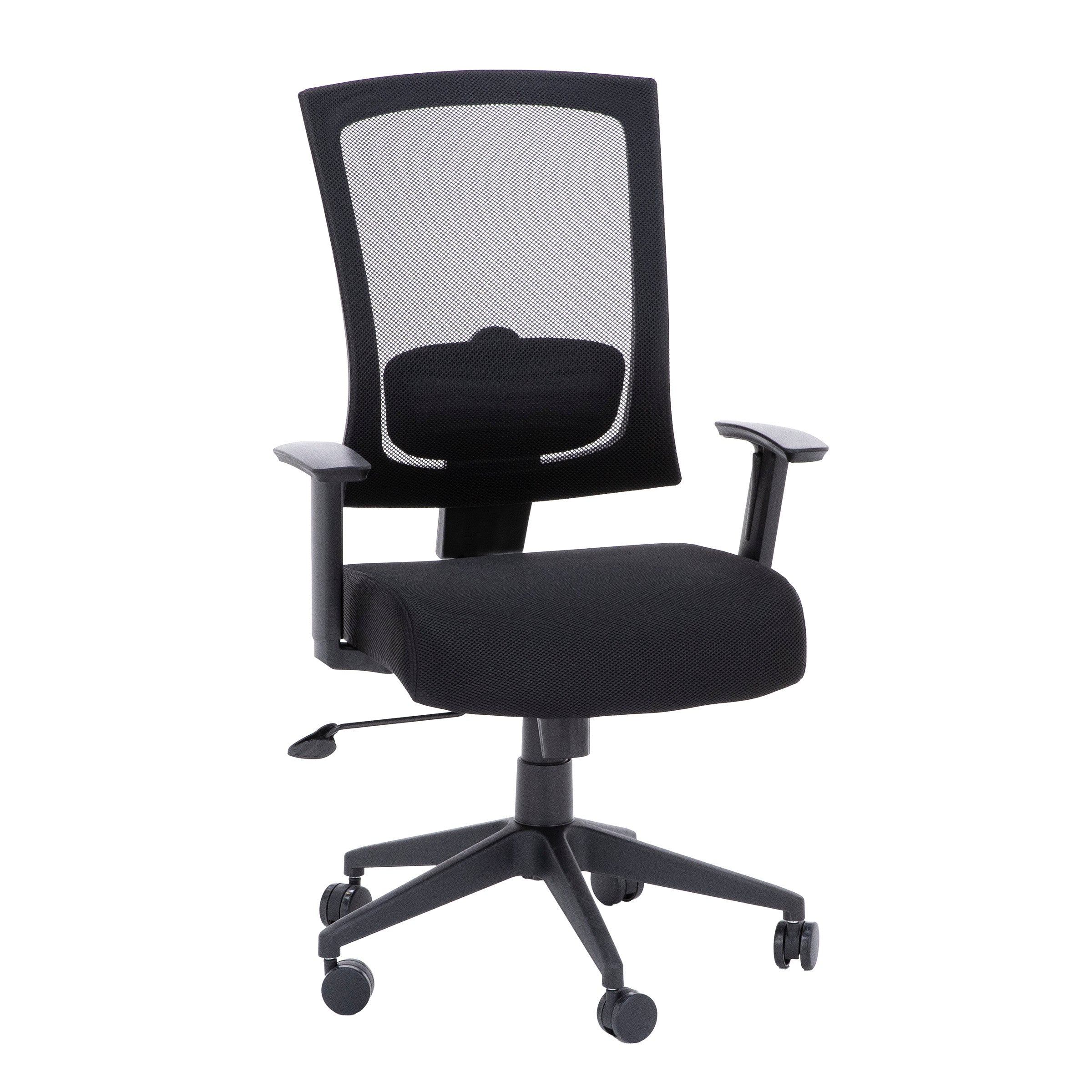 Black Lumbar Support Office Chair