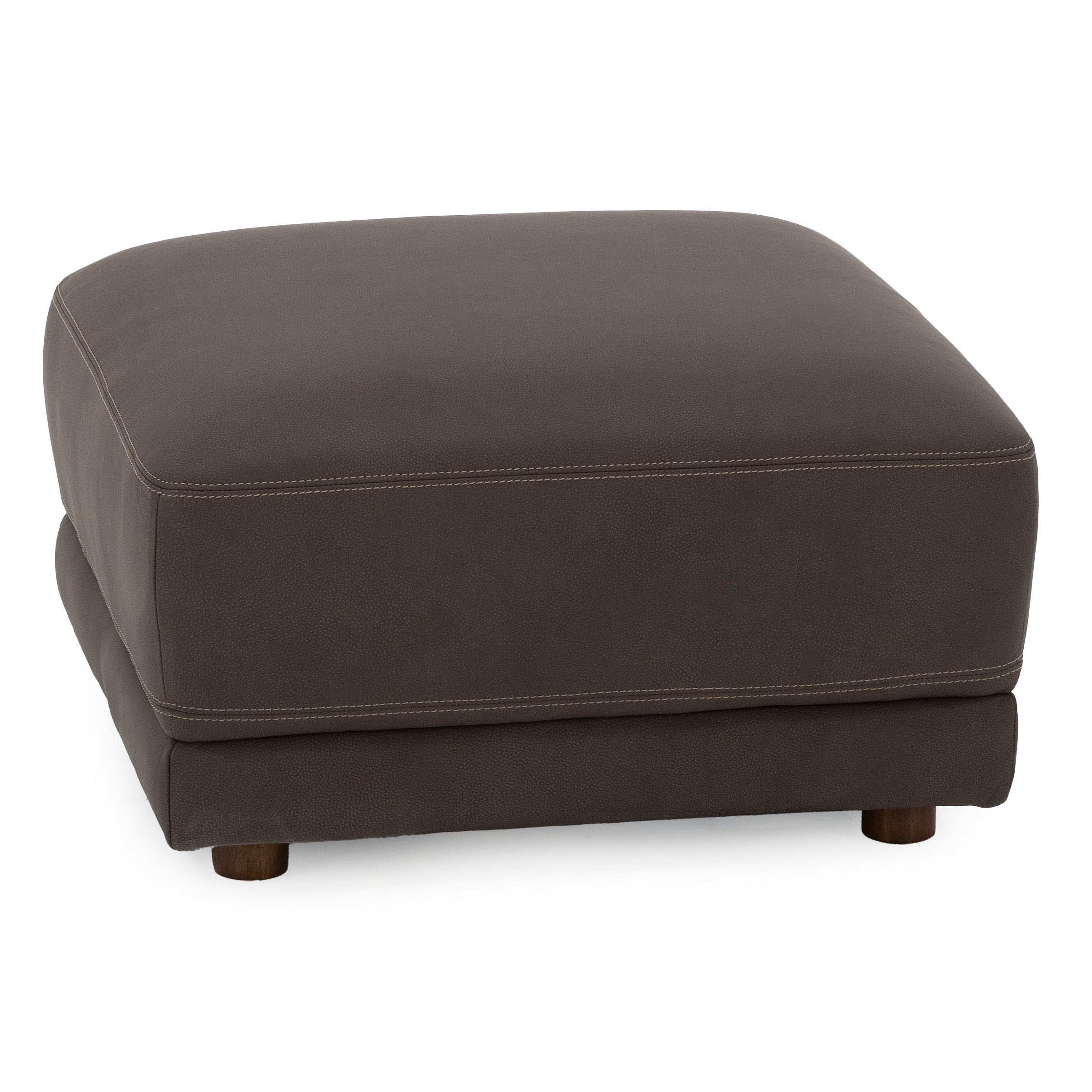 Cameron Leather Cocktail Ottoman