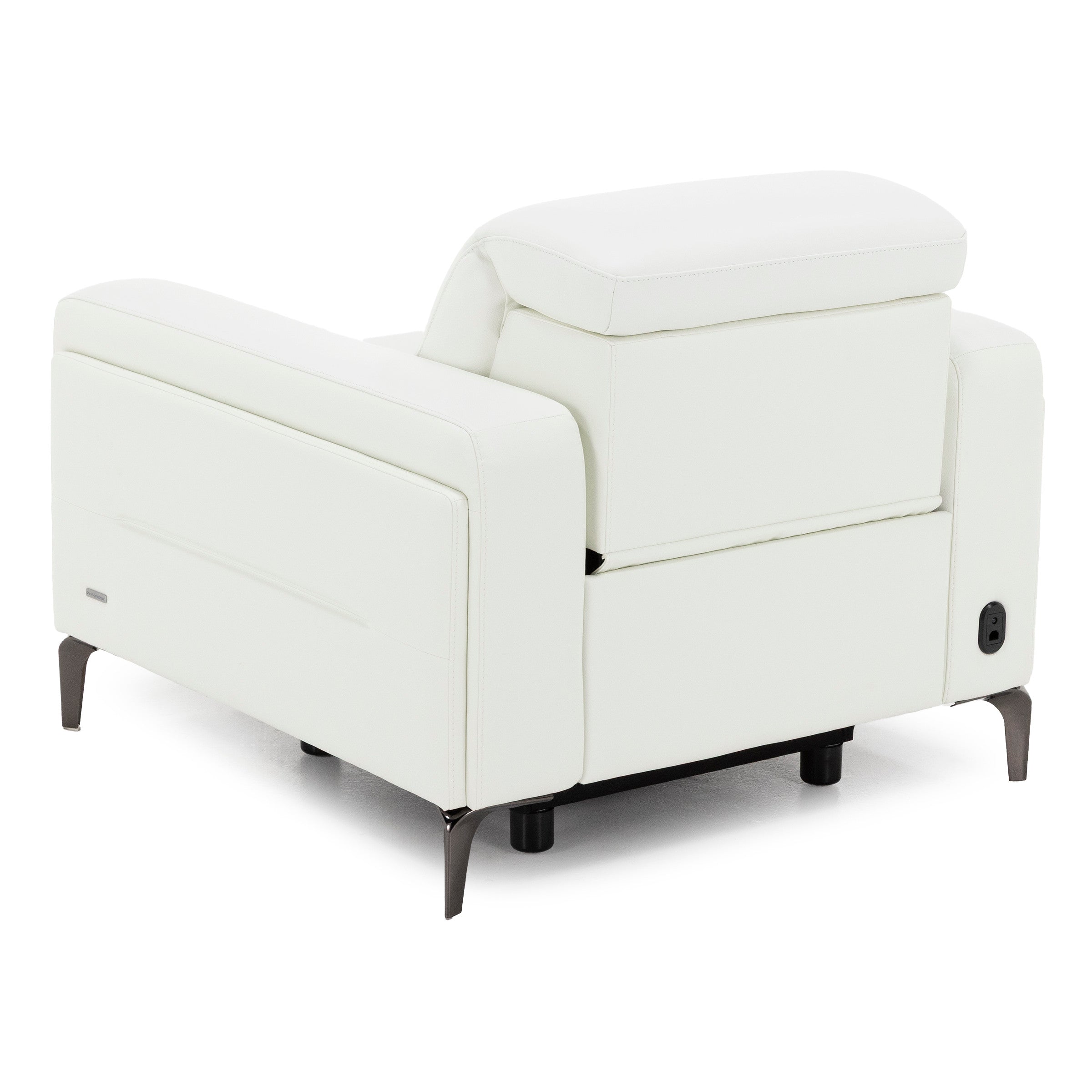 Drew & Jonathan Home Amalfi Leather Wall Saver Power Headrest Recliner