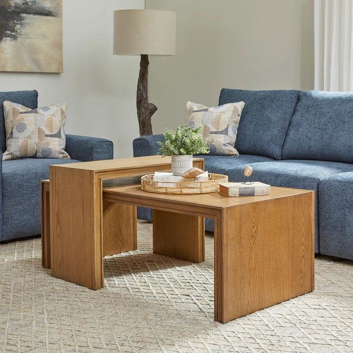 Flexsteel Waterfall Leg Cocktail Table