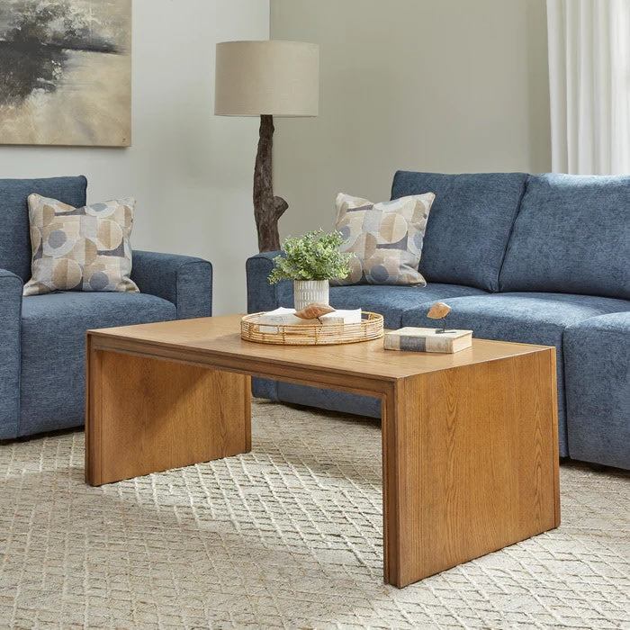 Flexsteel Waterfall Leg Cocktail Table