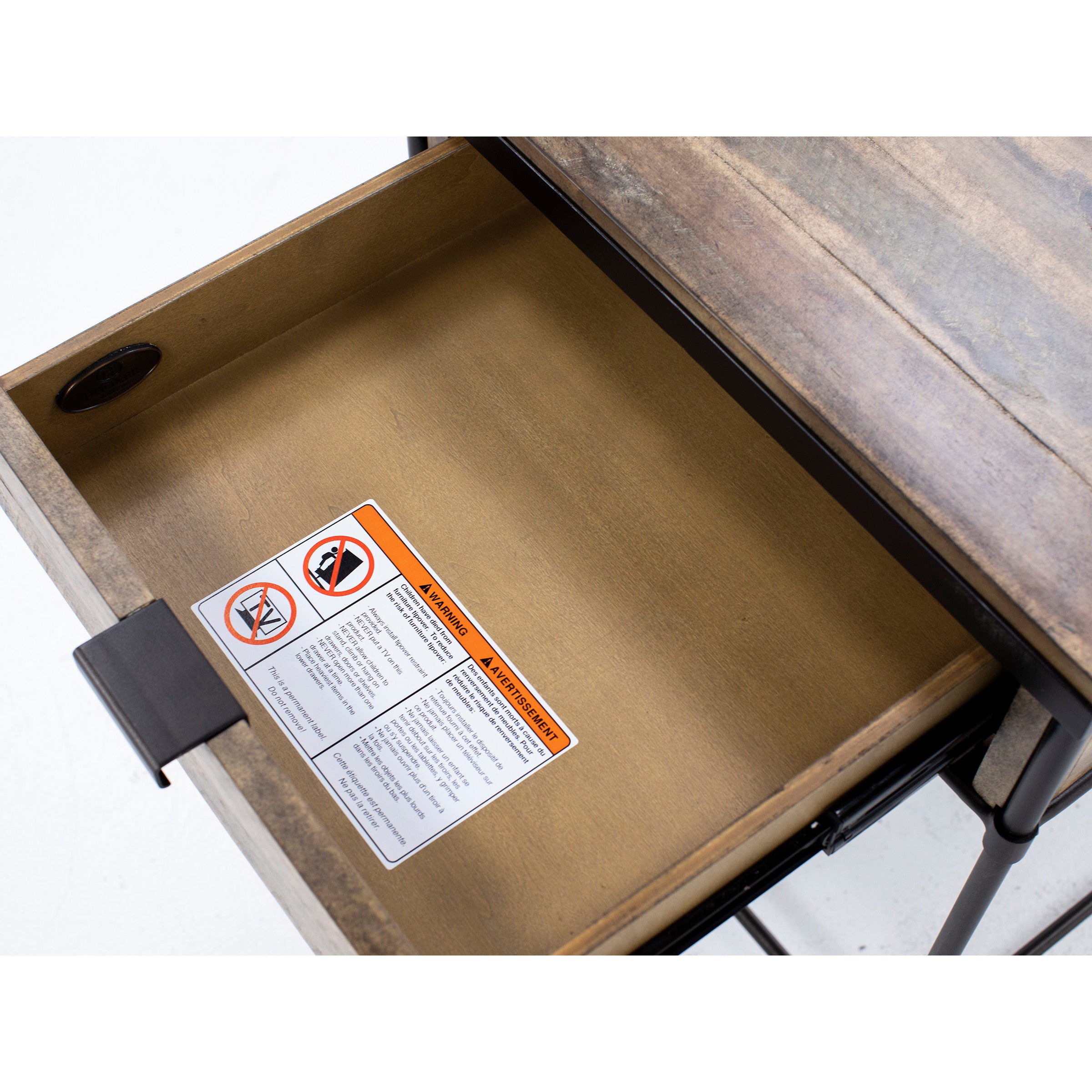 Saint Armand Drawer End Table