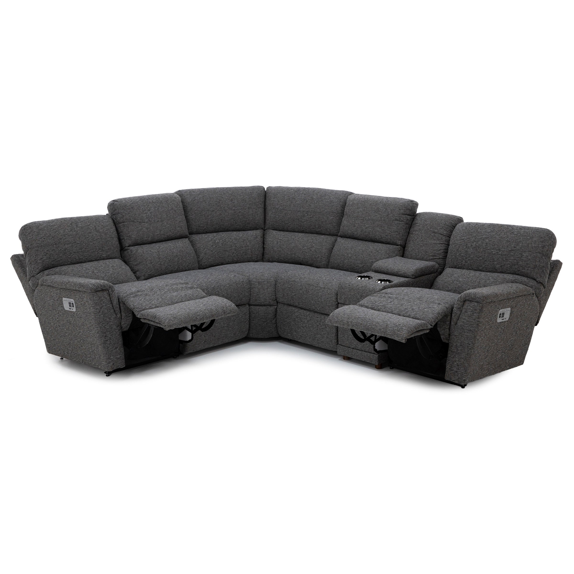 Ava 6-Pc. Power Headrest Reclining Modular With Wireless Remote