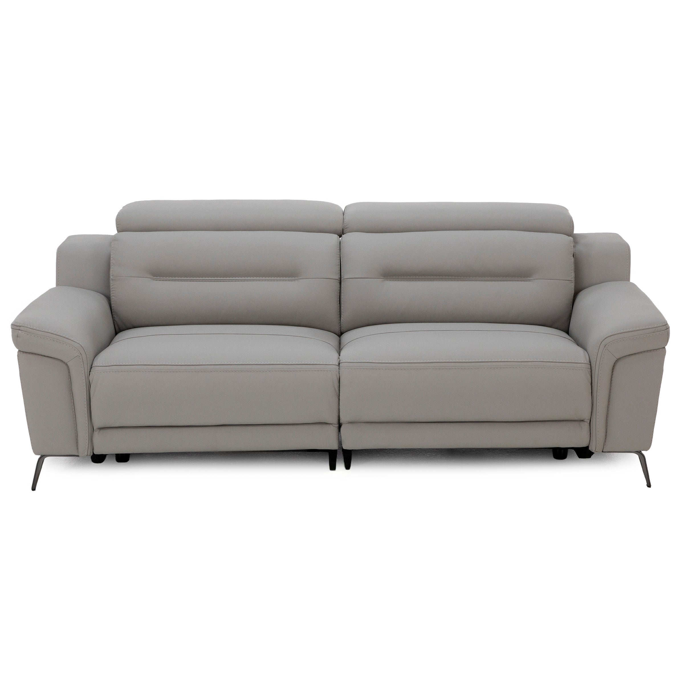 Helio 2-Pc. Leather Power Headrest Reclining Loveseat