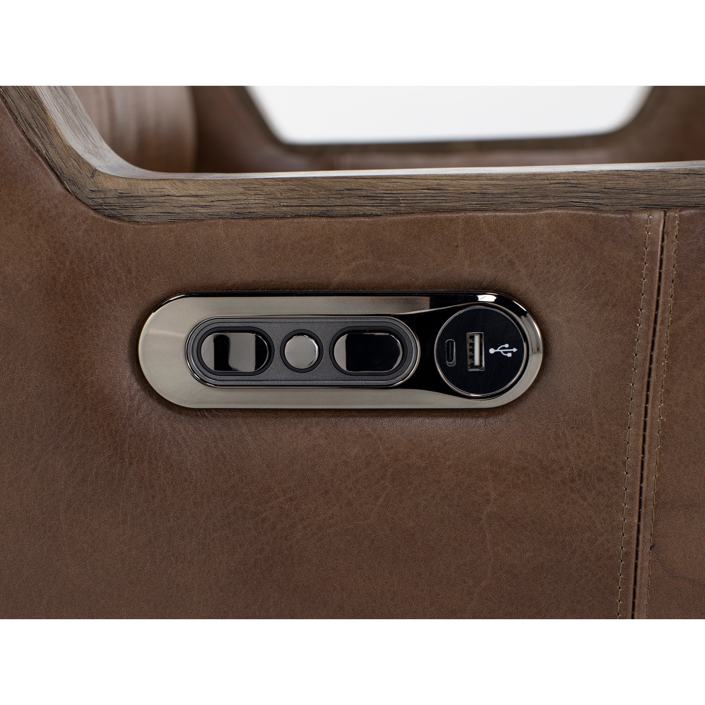 Relik Leather Power Headrest Recliner