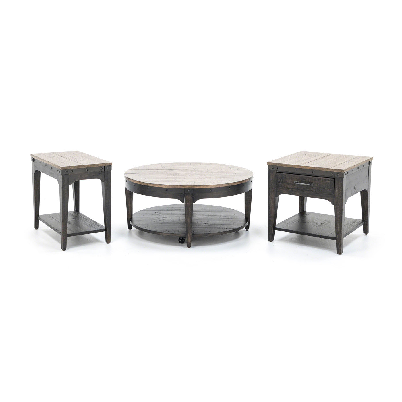 Plank Road Chairside Table