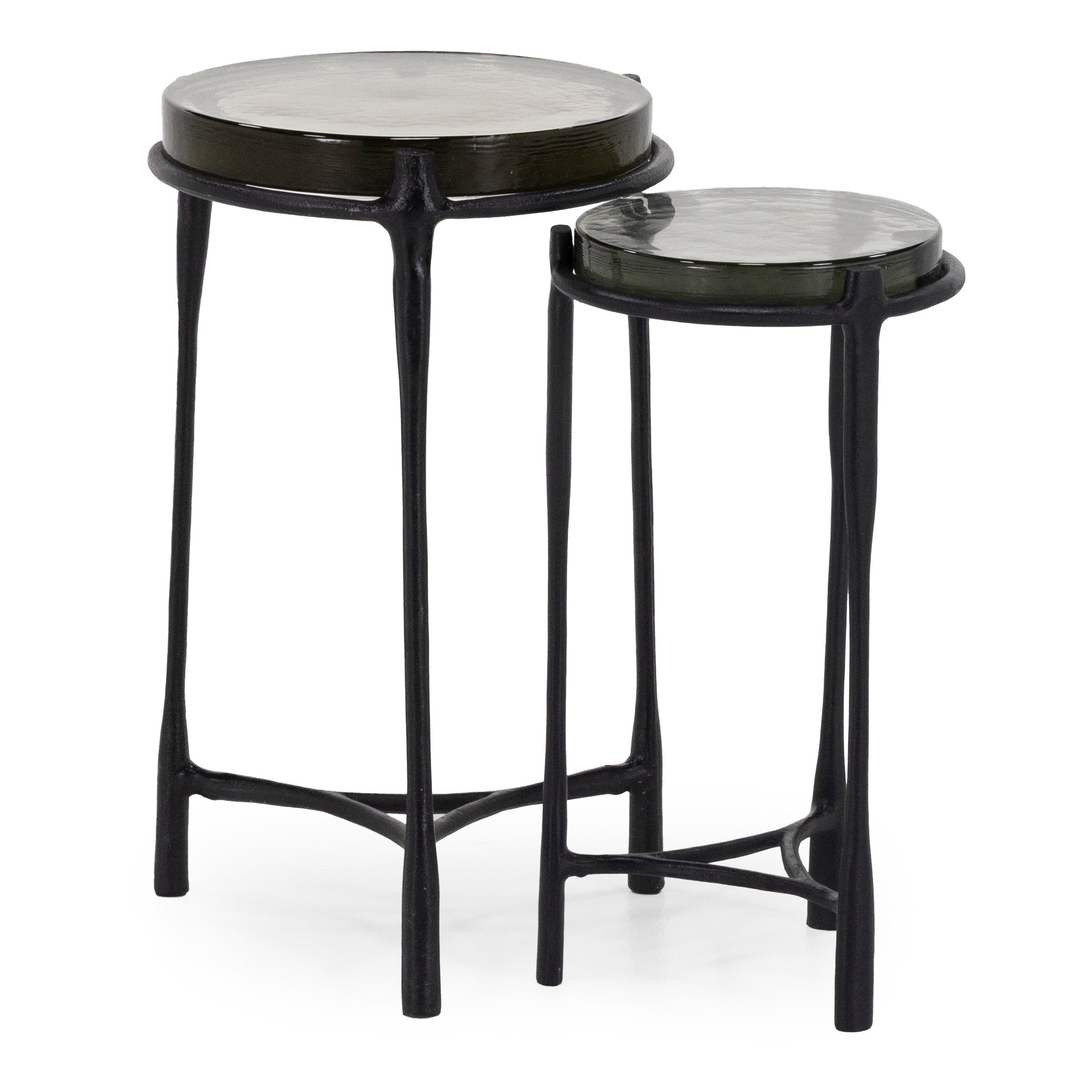 Marilyn Set of 2 Recycled Glass Tables