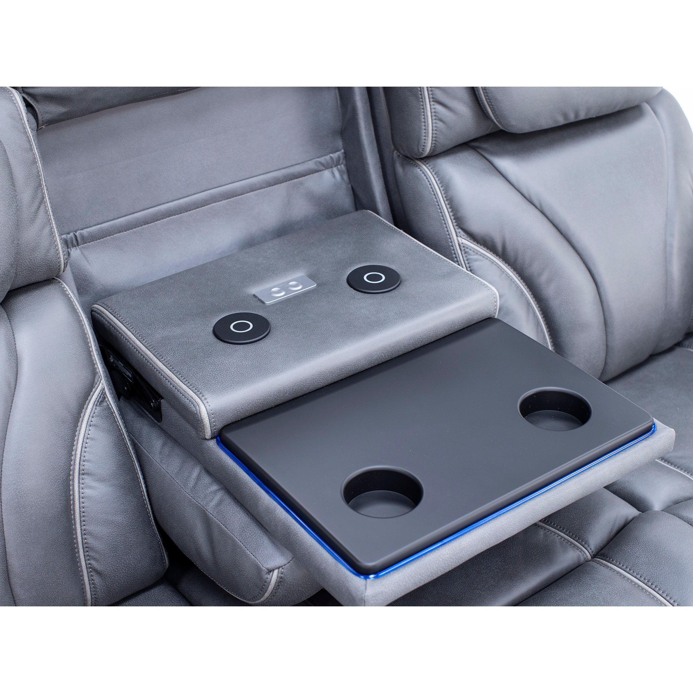 Torino Fully Loaded Zero Gravity Reclining Sofa With Air Massage, Heat, Drop Down Table and Lights