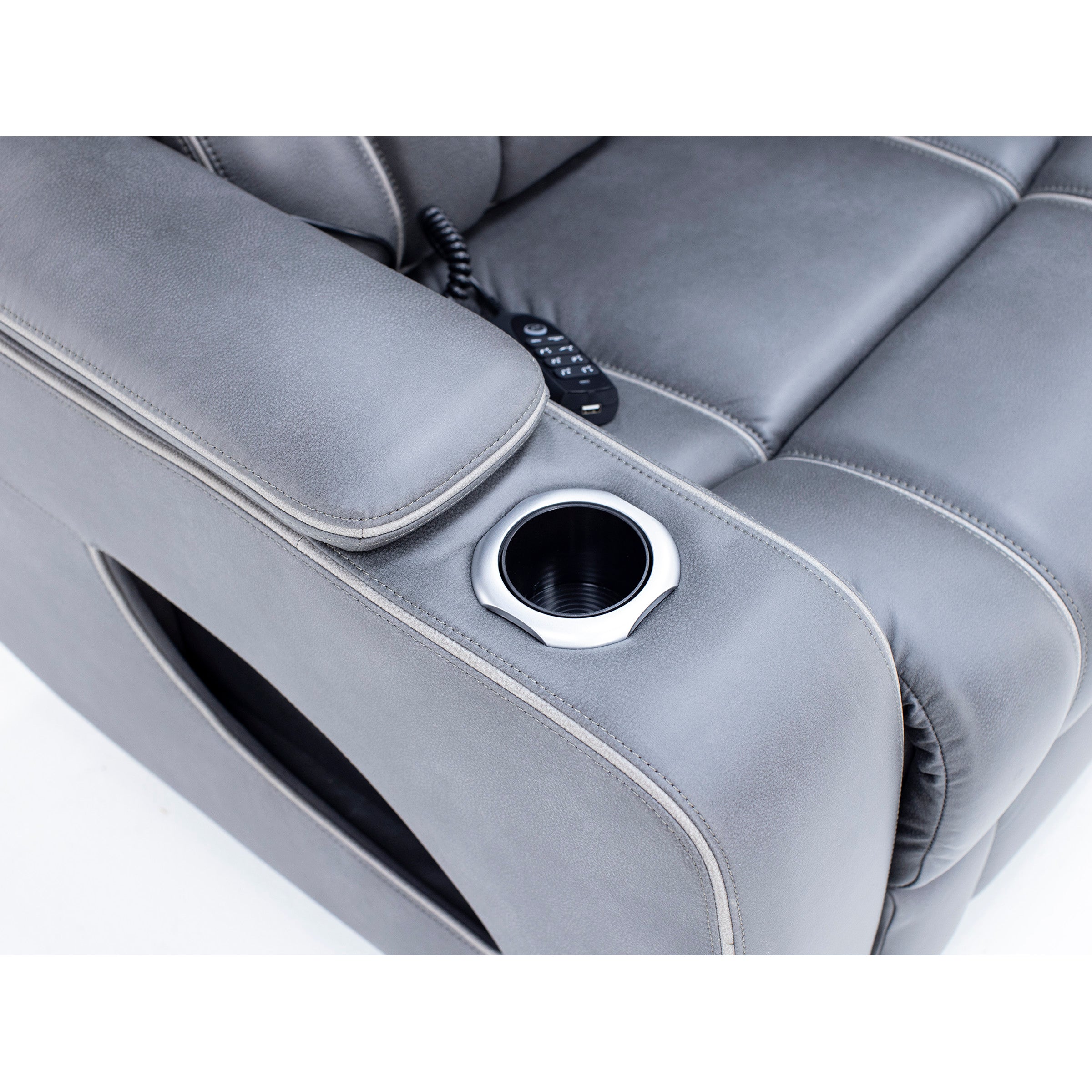 Torino Fully Loaded Zero Gravity Reclining Sofa With Air Massage, Heat, Drop Down Table and Lights