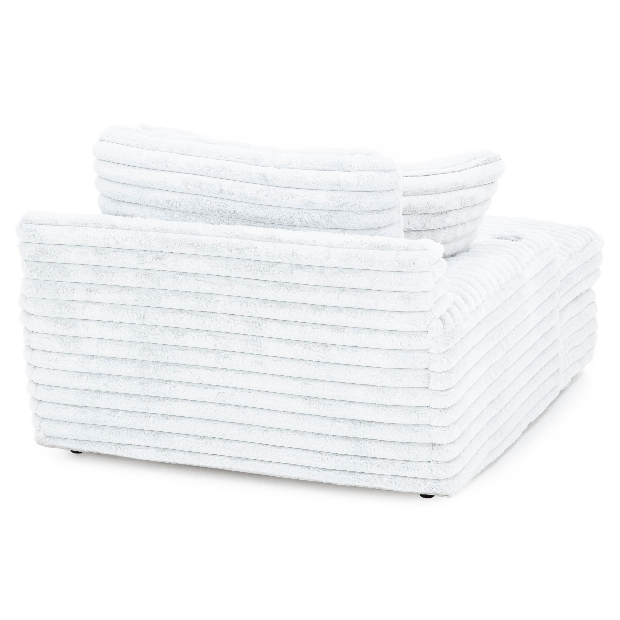 Nestle Small Chaise Lounge With Dual Cupholders And Charging Ports
