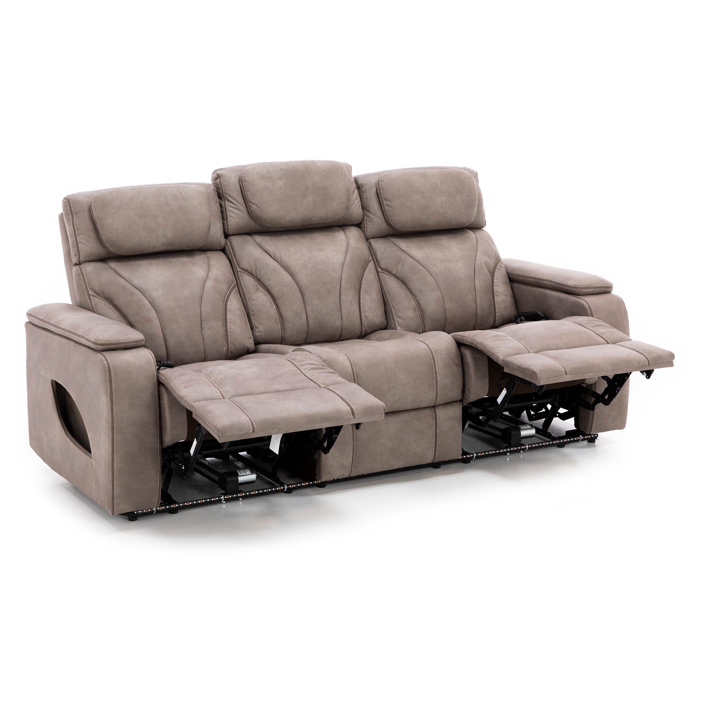 Torino Fully Loaded Zero Gravity Reclining Sofa With Air Massage, Heat, Drop Down Table and Lights