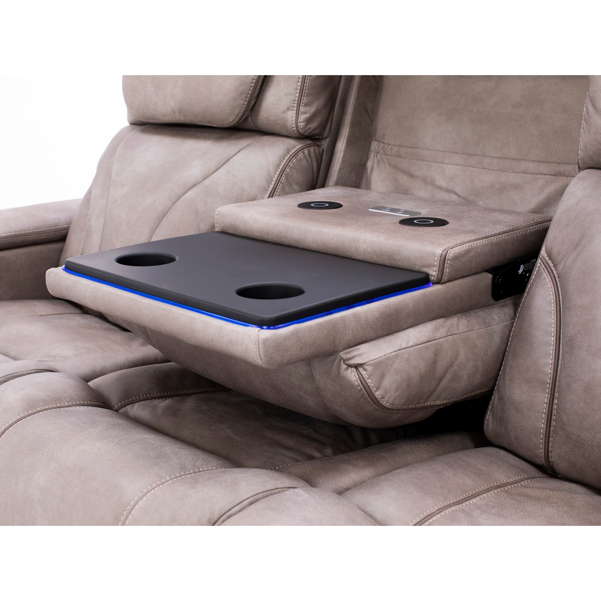Torino Fully Loaded Zero Gravity Reclining Sofa With Air Massage, Heat, Drop Down Table and Lights