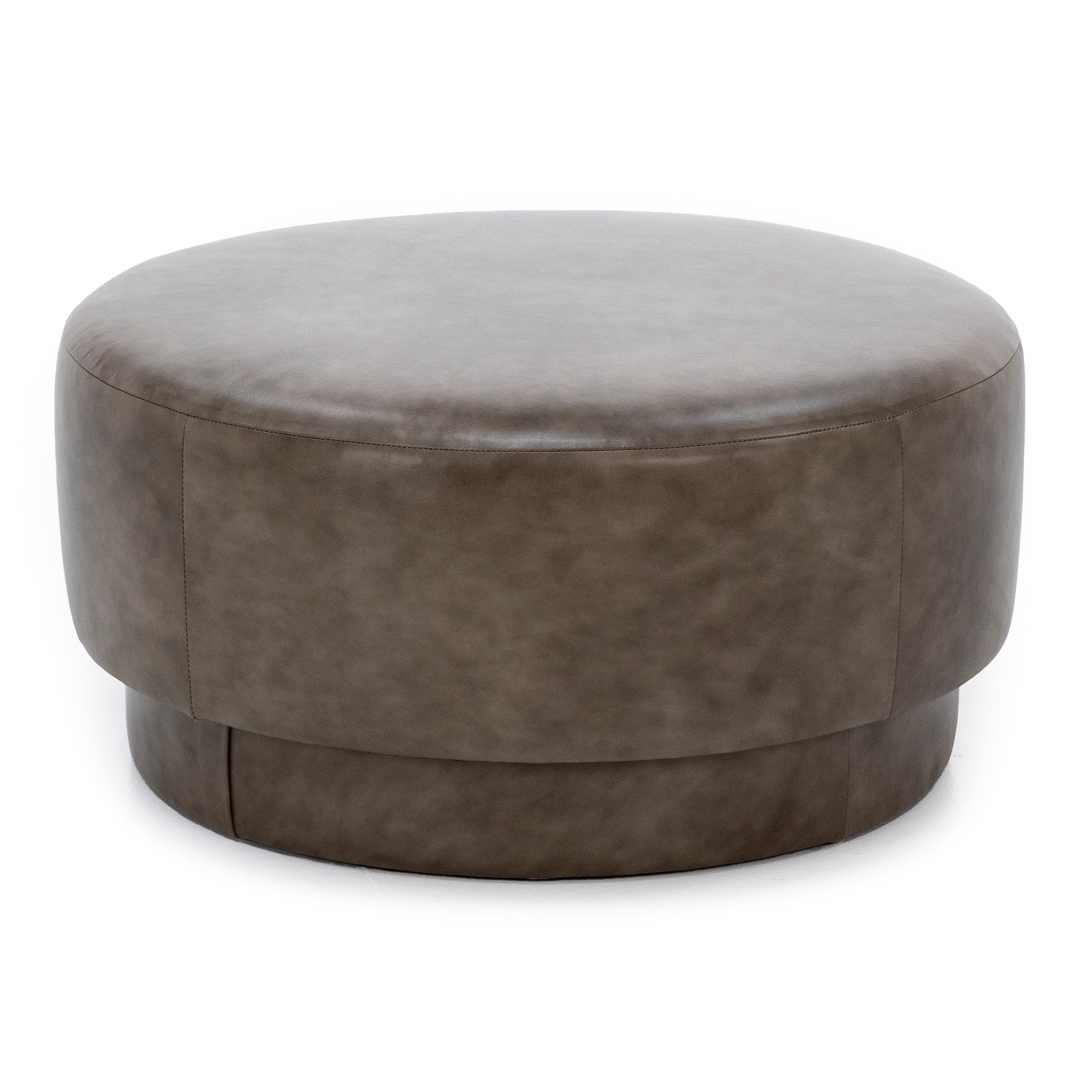 Theon Leather Cocktail Ottoman
